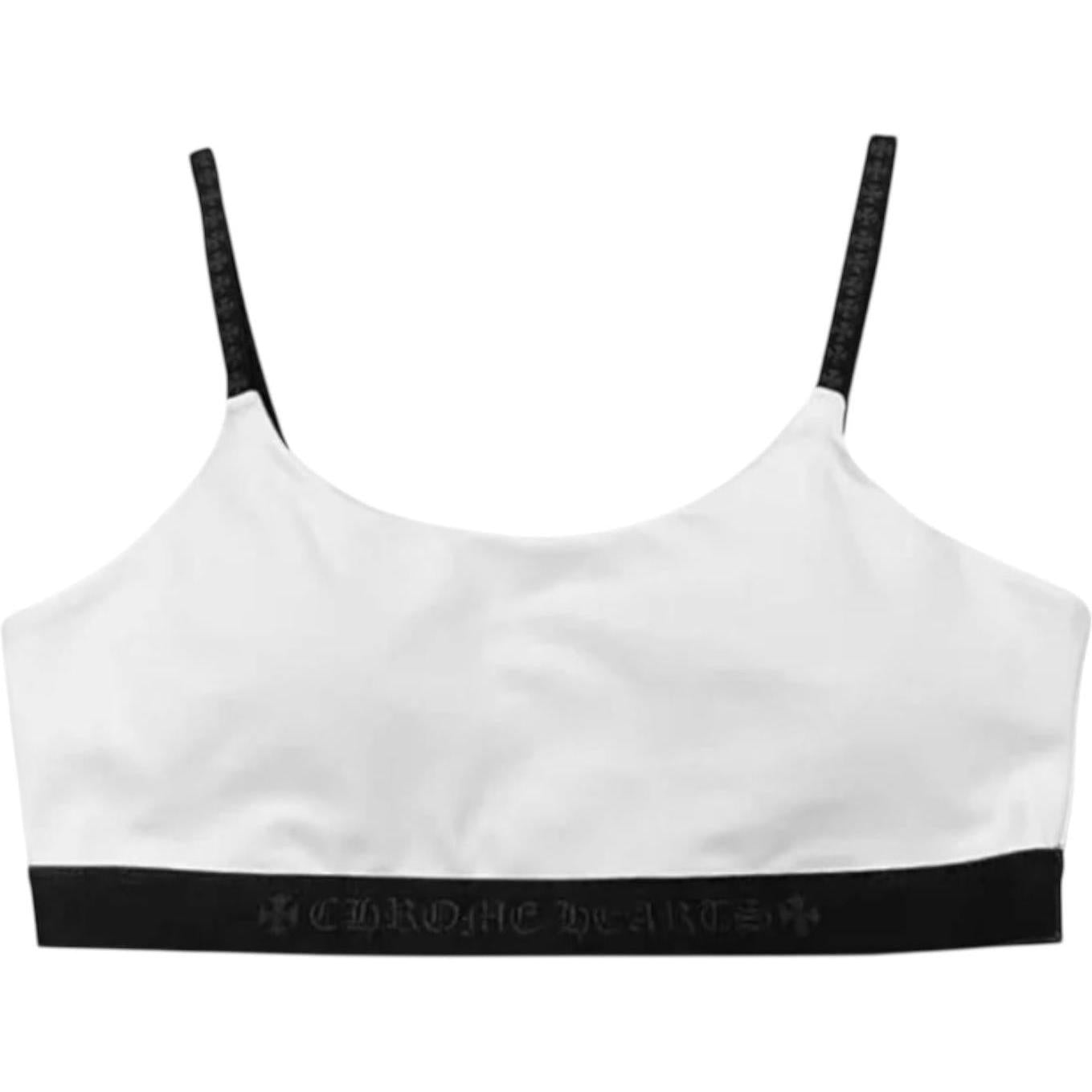 Chrome Hearts CH Logo Yoga Wear Sports Tank Top White Black