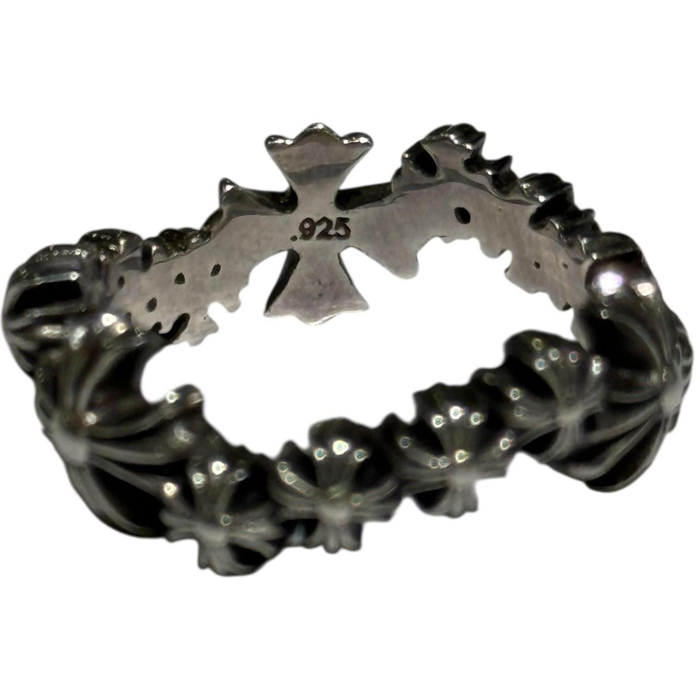 Chrome Hearts CH Plus Wave Silver Ring - Size 11.5