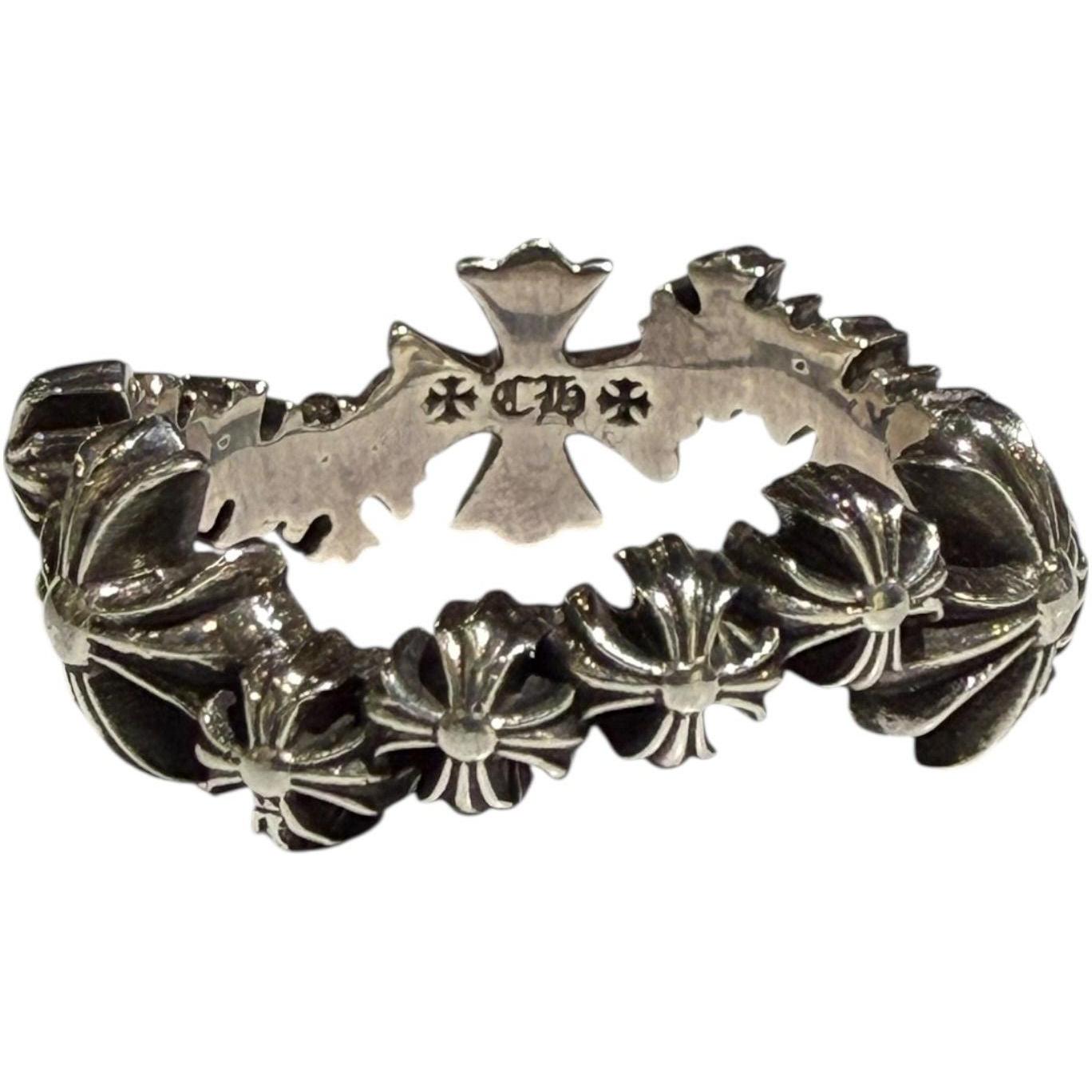 Chrome Hearts CH Plus Wave Silver Ring - Size 11.5