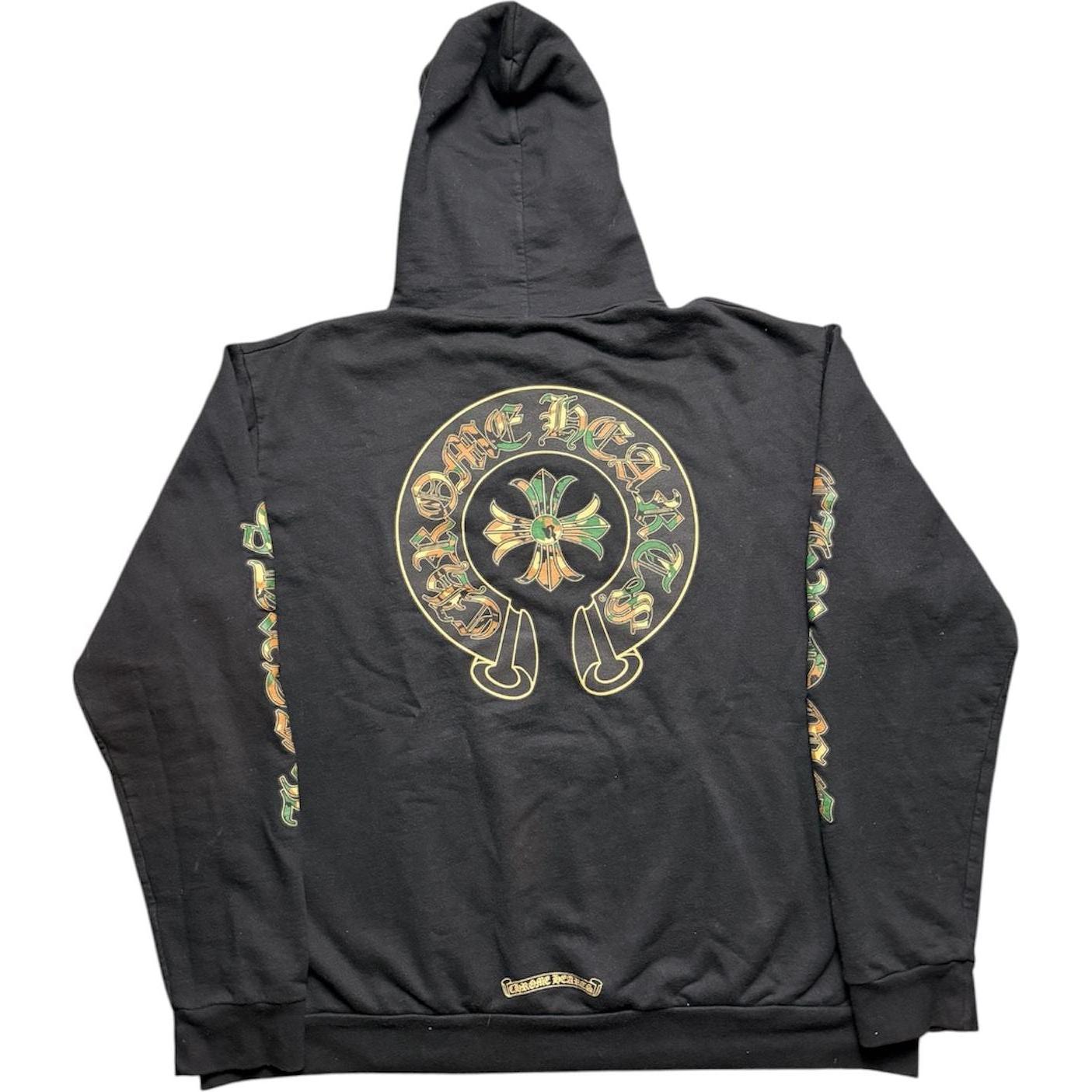 Chrome Hearts Camo Triple Cross Horseshoe Hoodie
