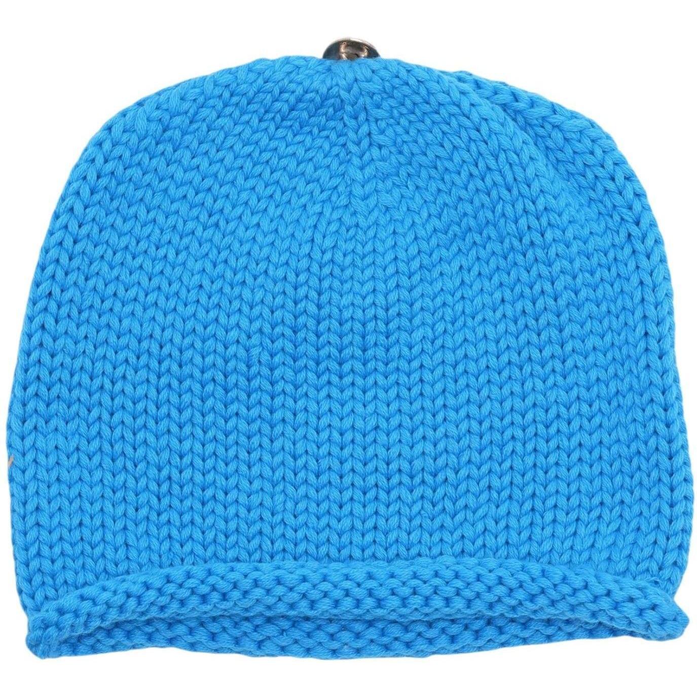 Chrome Hearts Cashmere Cross Patch Beanie Blue Purple
