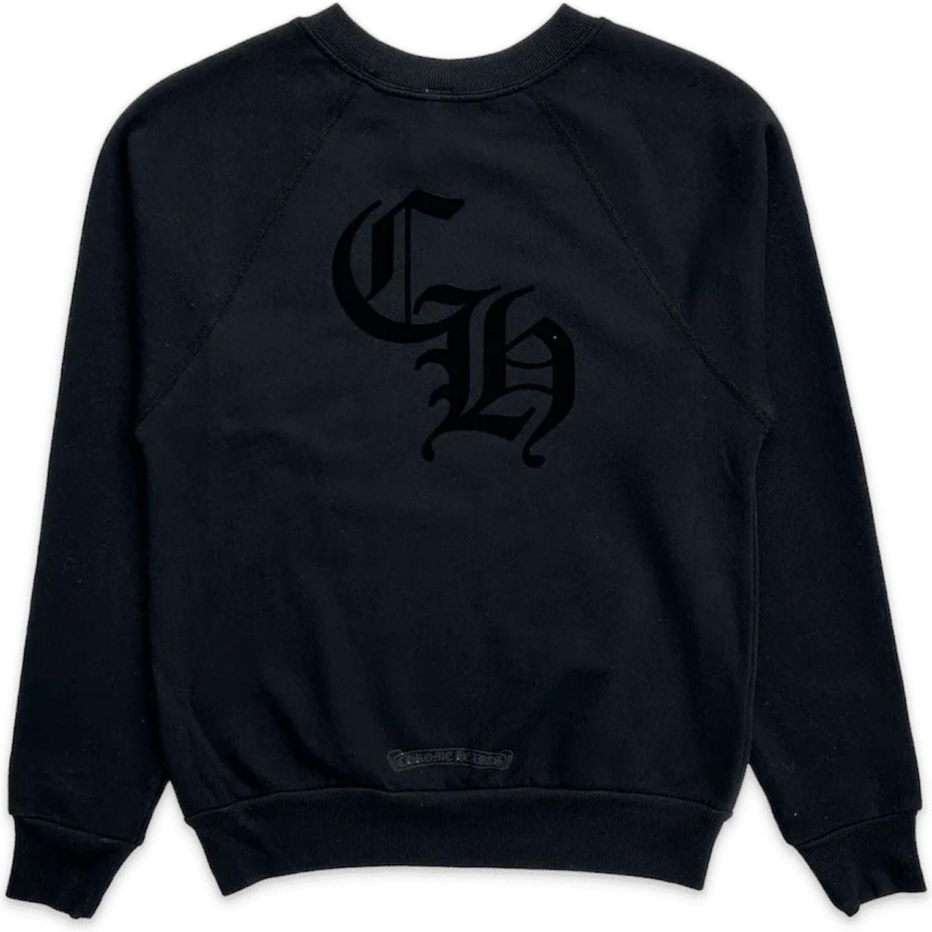 Chrome Hearts Cemetery Cross Blind Spot Crewneck Sweatshirt