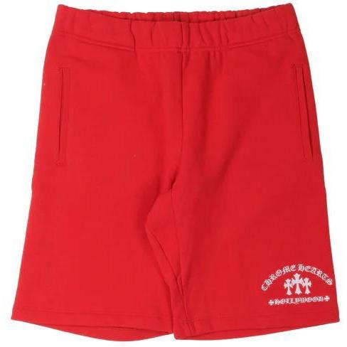 Chrome Hearts Cemetery Cross Embroidered Sweat Shorts - Like New