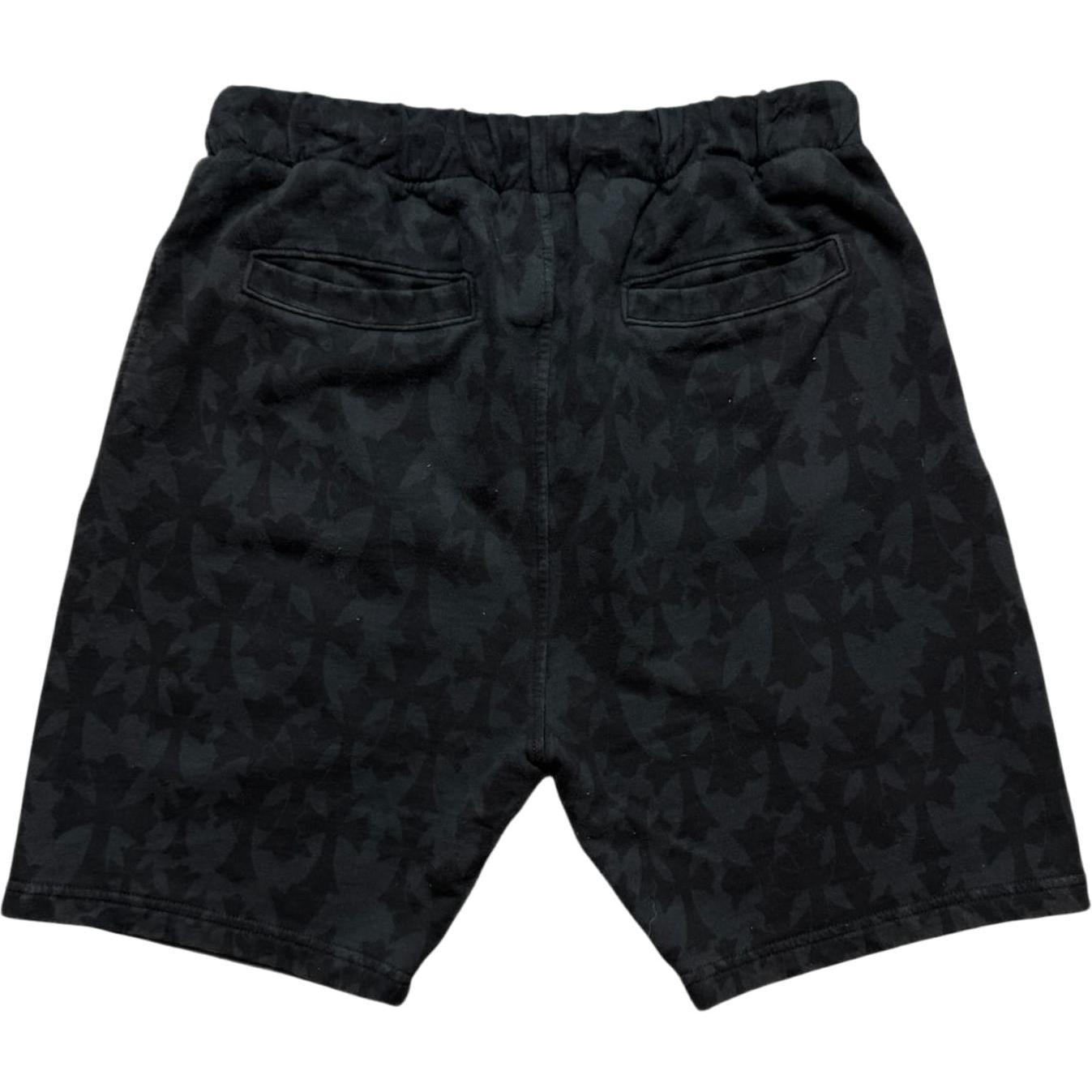 Chrome Hearts Cemetery Cross Horseshoe Sweatshorts Black