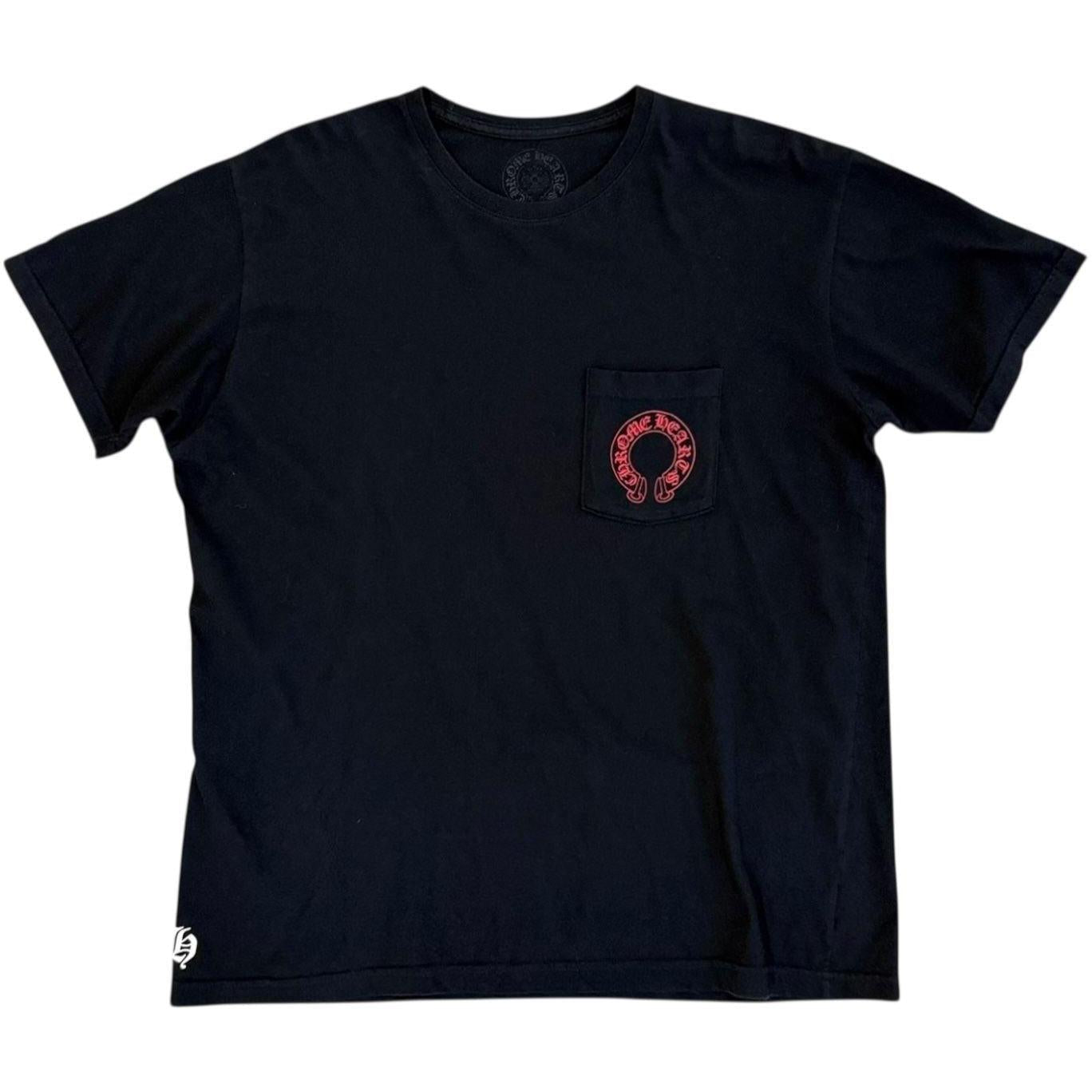 Chrome Hearts Cemetery Graveyard Cross T-shirt Black/Red - Lightly Worn