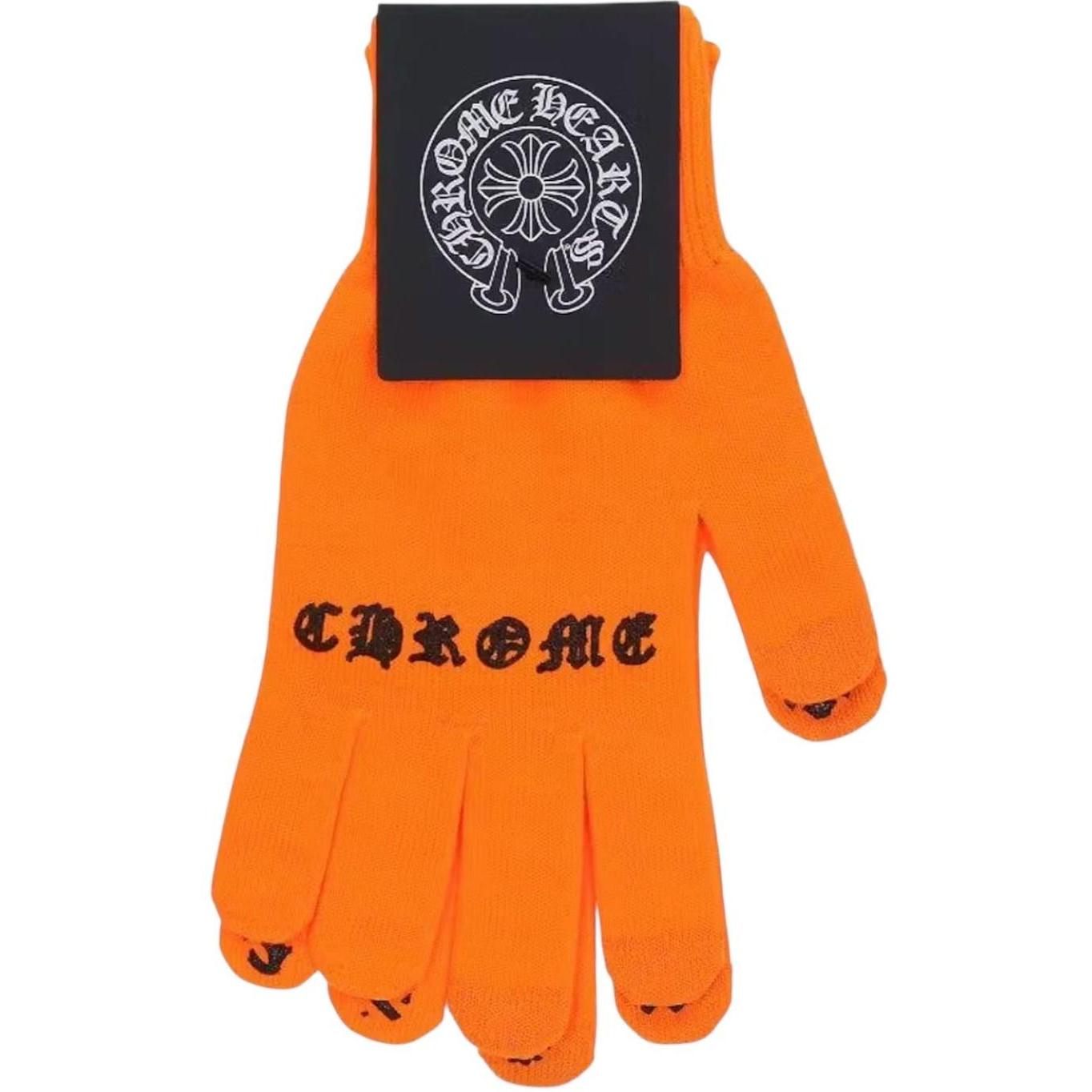 Chrome Hearts Checkmate Work Gloves Orange