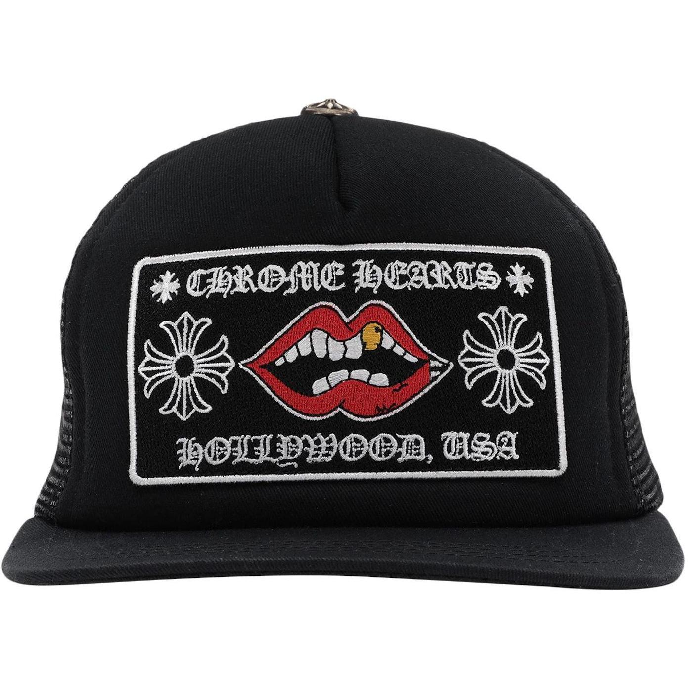 Chrome Hearts Chomper Hollywood Trucker Hat Black/Black - Like New
