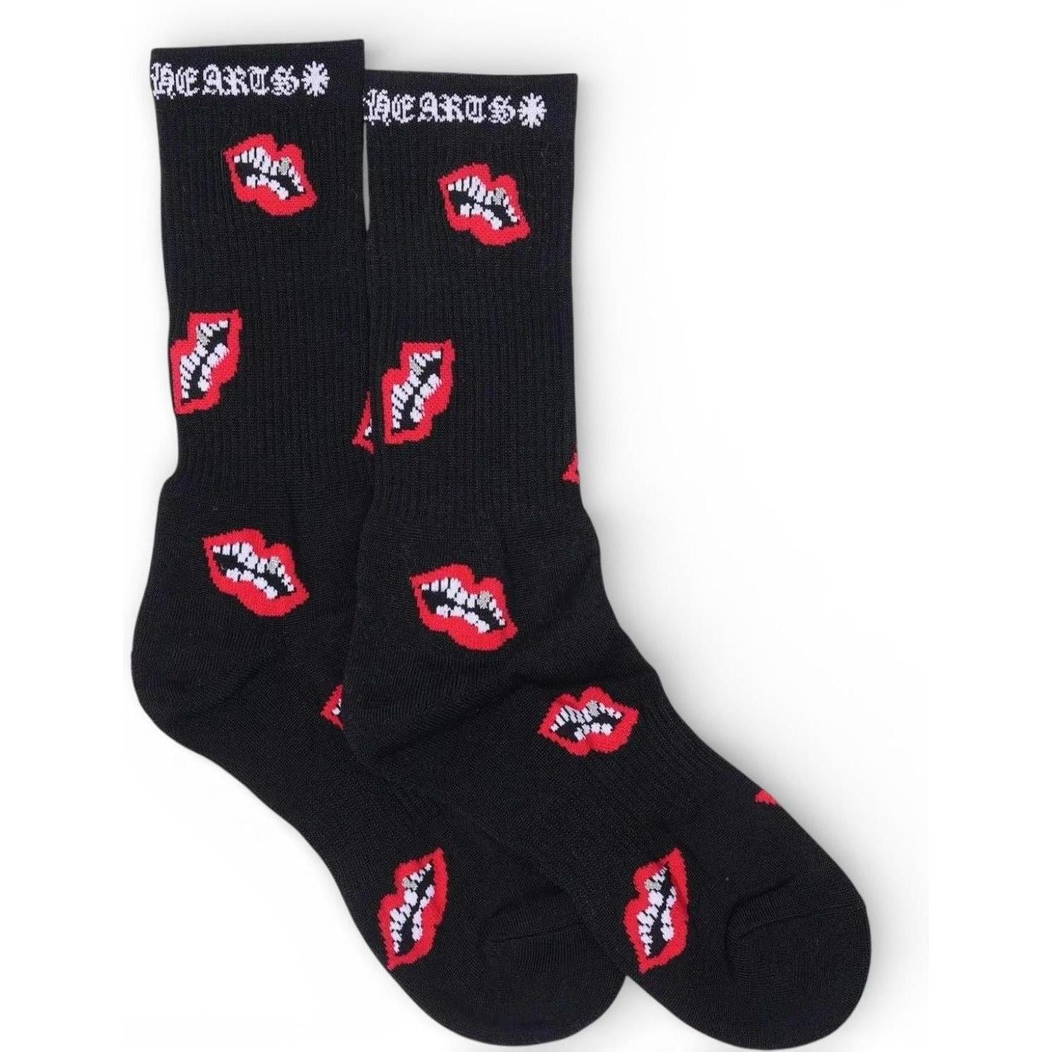Chrome Hearts Chomper Socks Black/Red