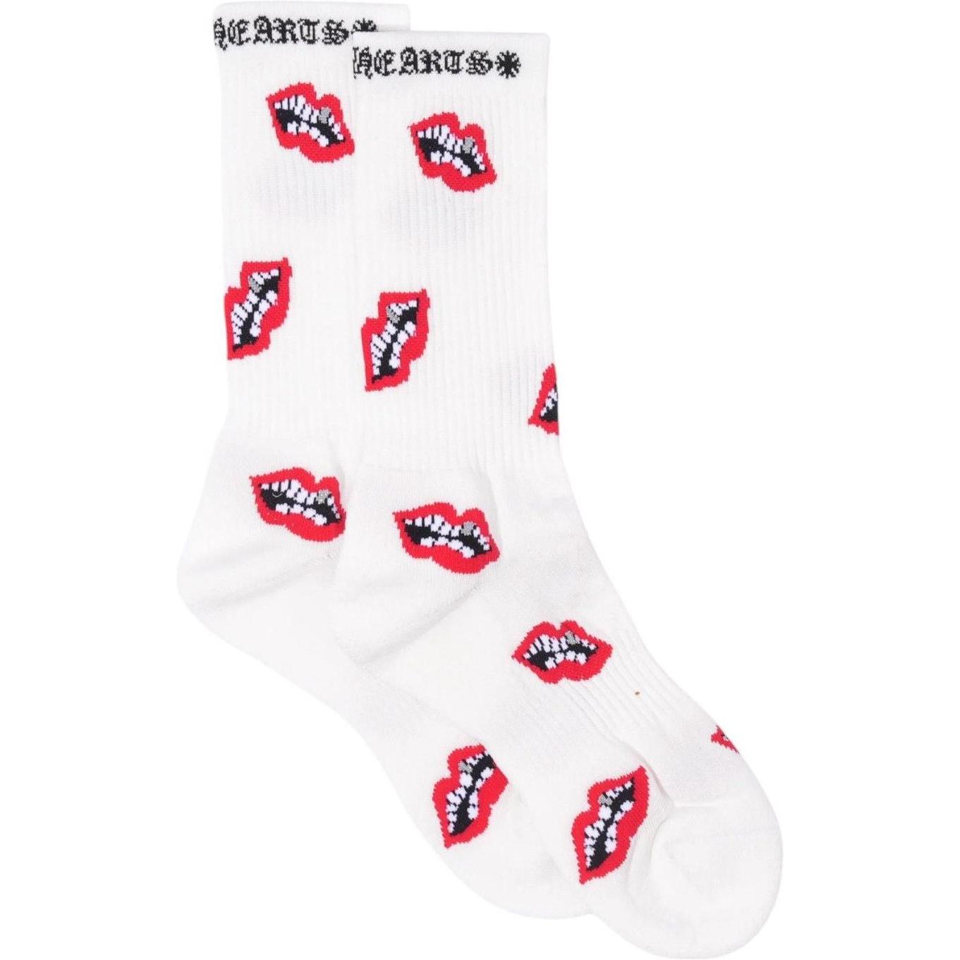 Chrome Hearts Chomper Socks White