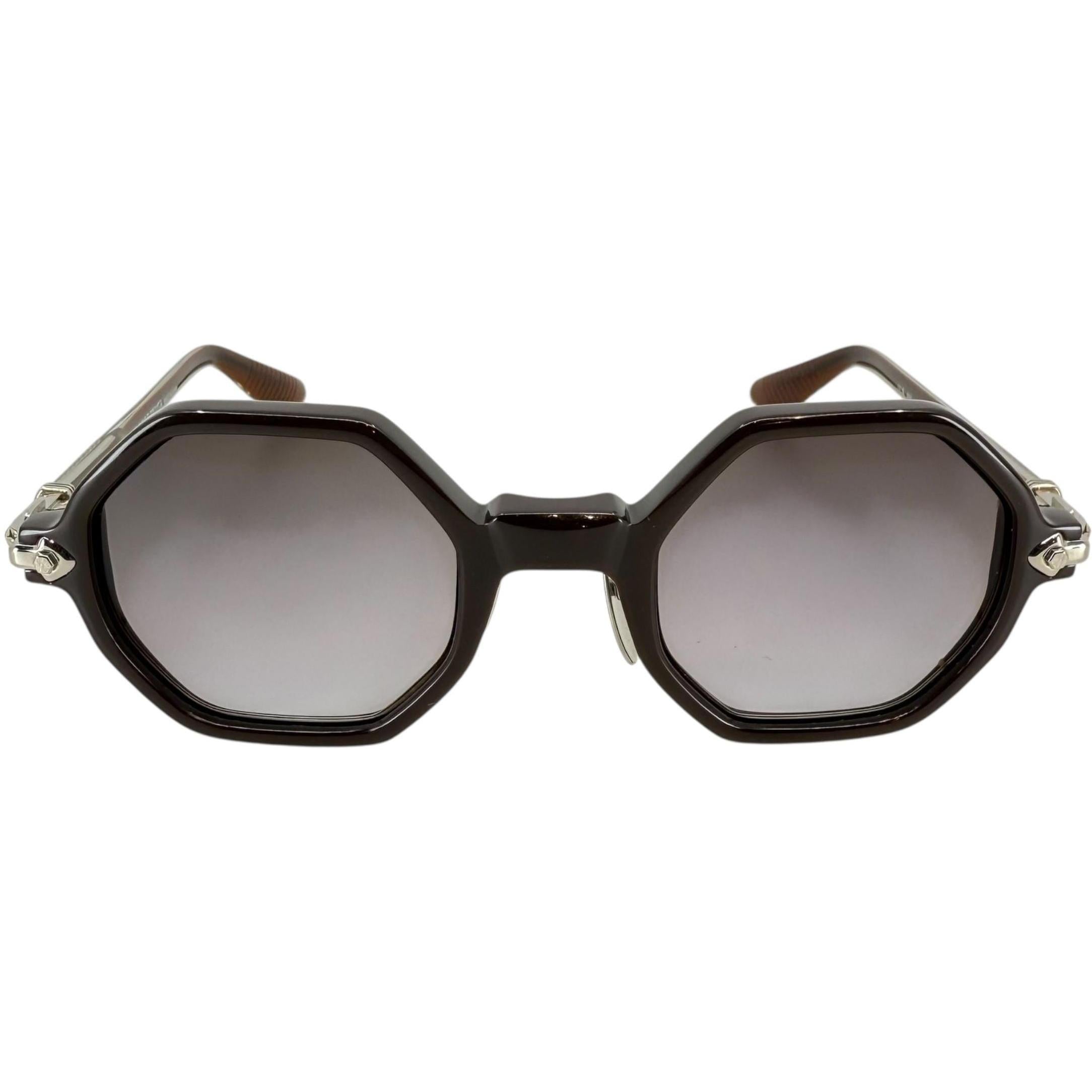 Chrome Hearts Clitco-A Brown/Silver Sunglasses