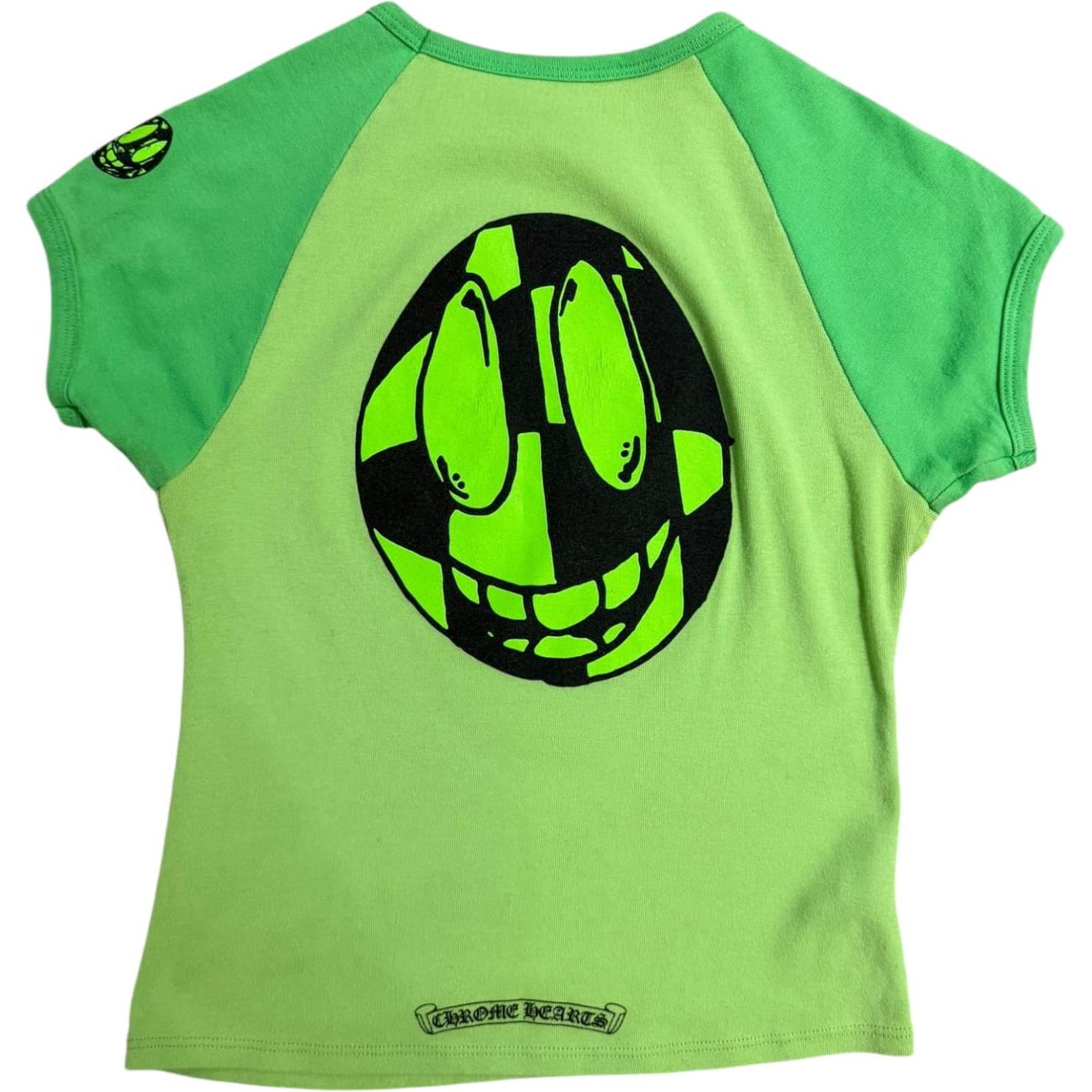 Chrome Hearts Cropped Green Short Sleeve Shirt