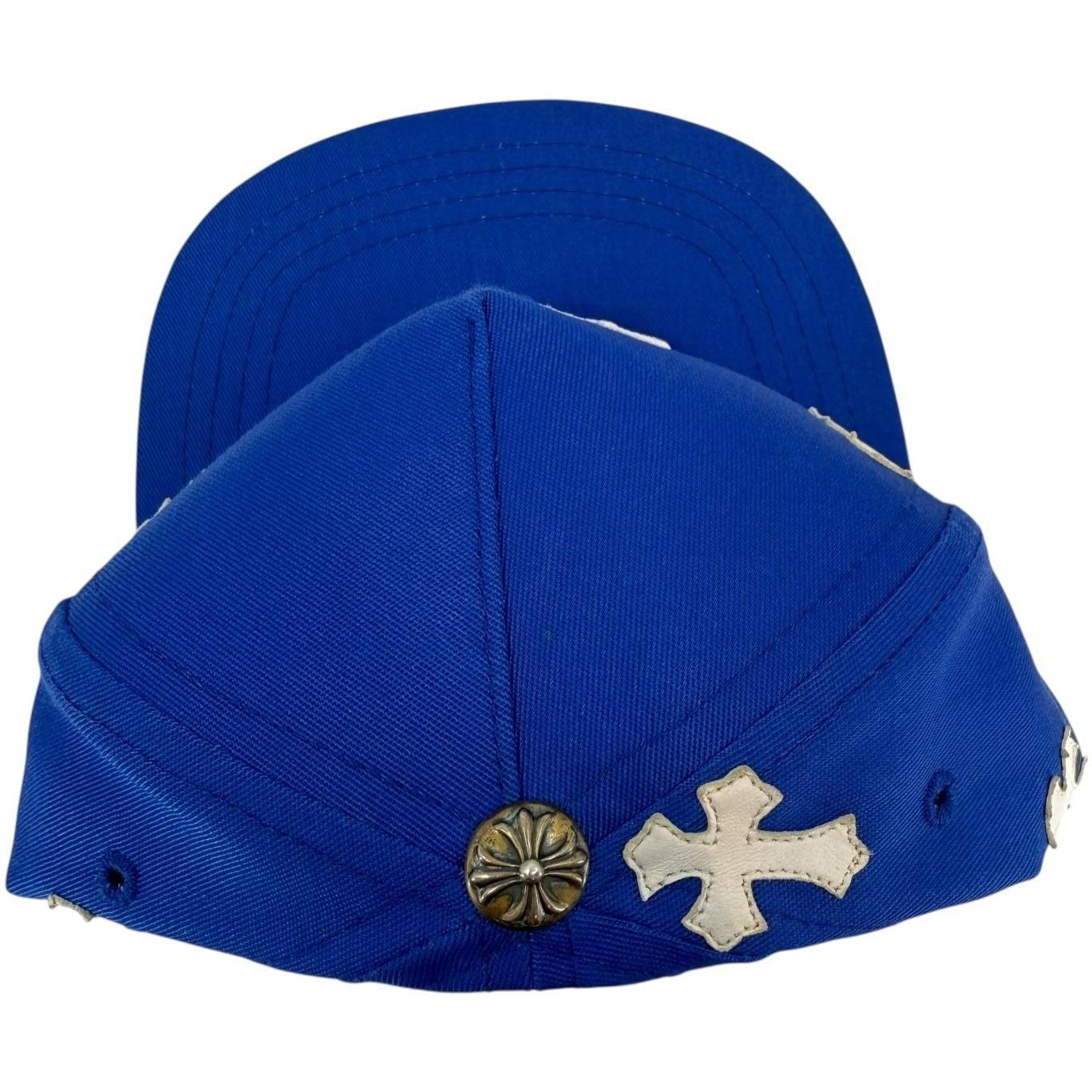 Chrome Hearts Cross Patch Baseball Hat Blue - Lightly Worn