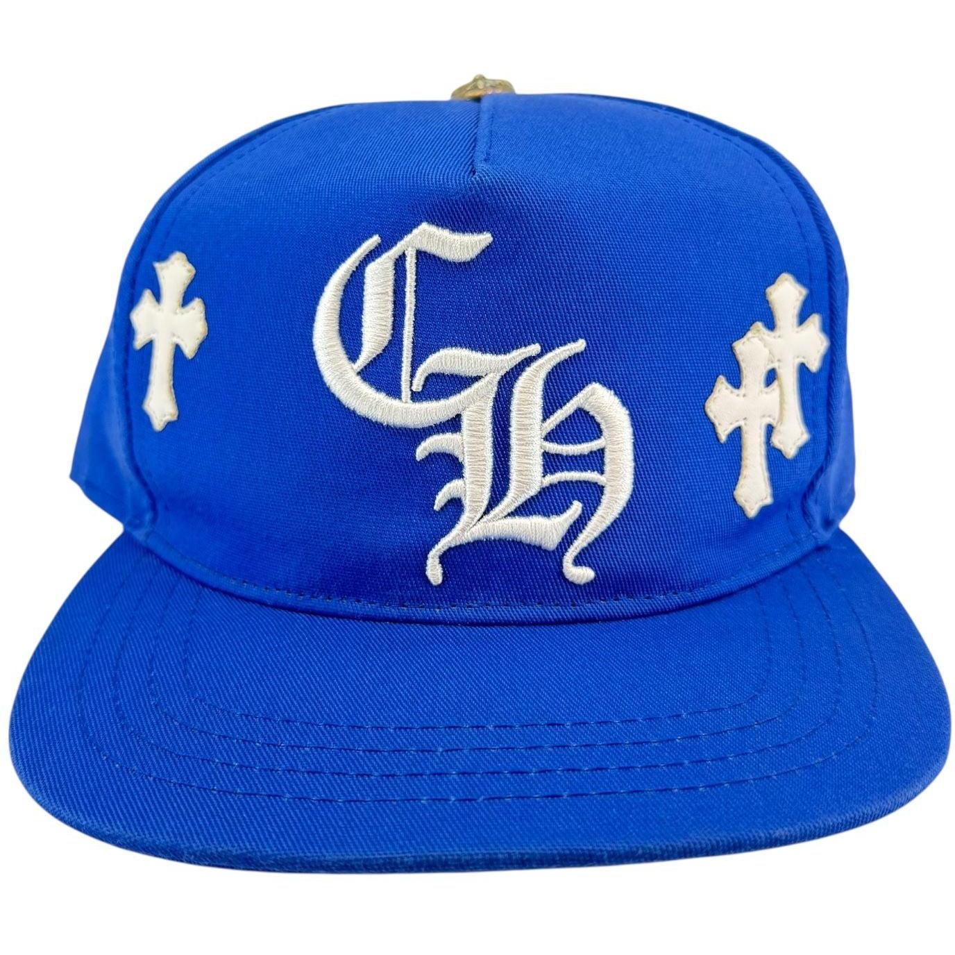 Chrome Hearts Cross Patch Baseball Hat Blue - Lightly Worn