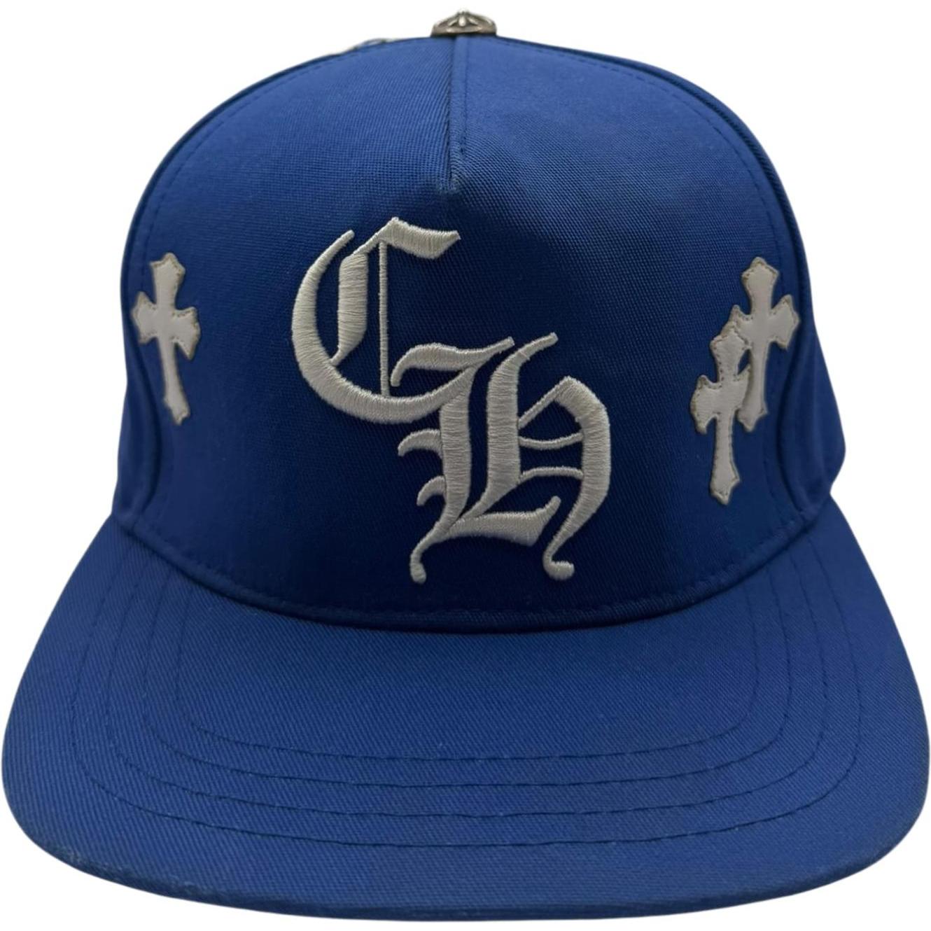 Chrome Hearts Cross Patch Baseball Hat Blue