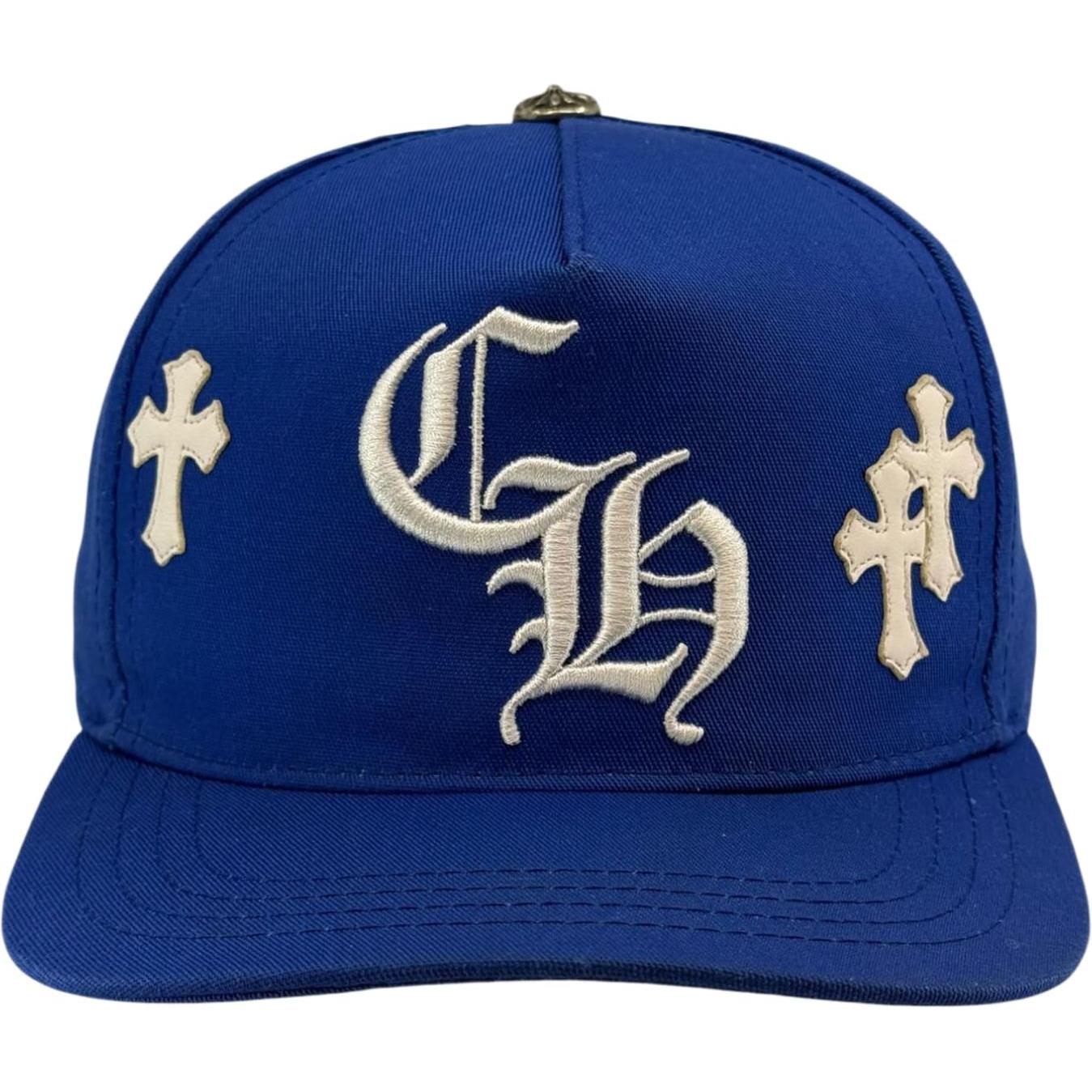 Chrome Hearts Cross Patch Baseball Hat Blue