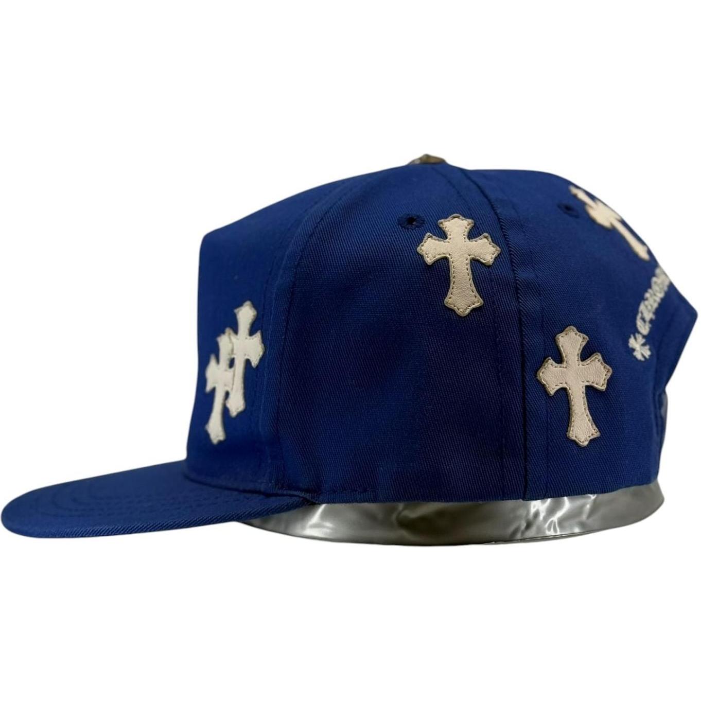 Chrome Hearts Cross Patch Hat Blue White - Like New