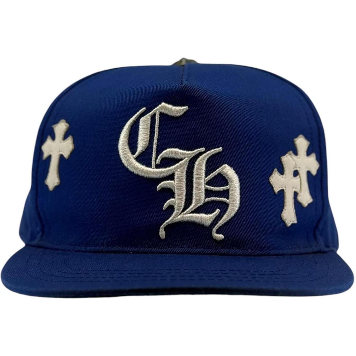 Chrome Hearts Cross Patch Hat Blue White - Like New