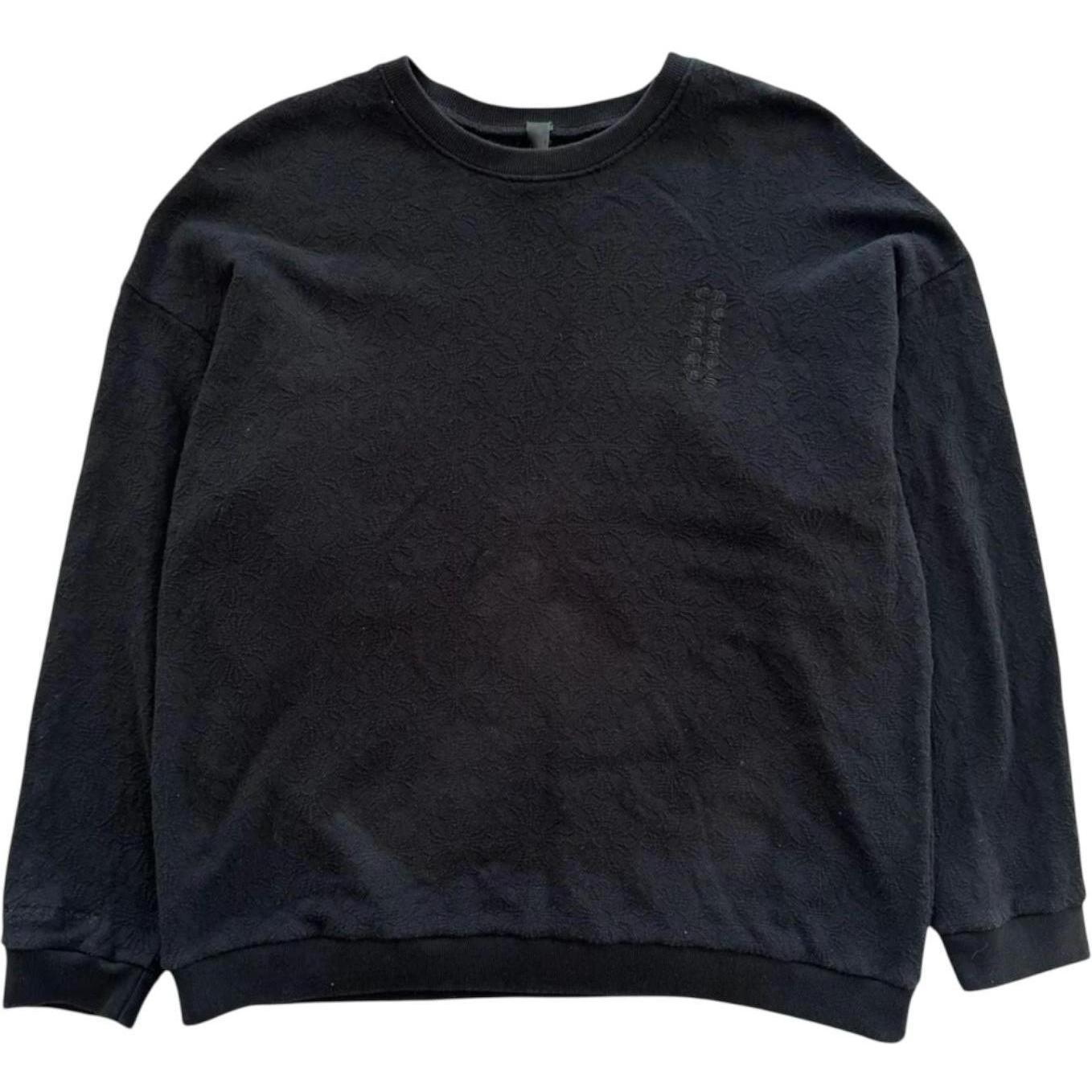 Chrome Hearts Crosss Monogram Vertical Logo Longsleeve T-Shirt Black