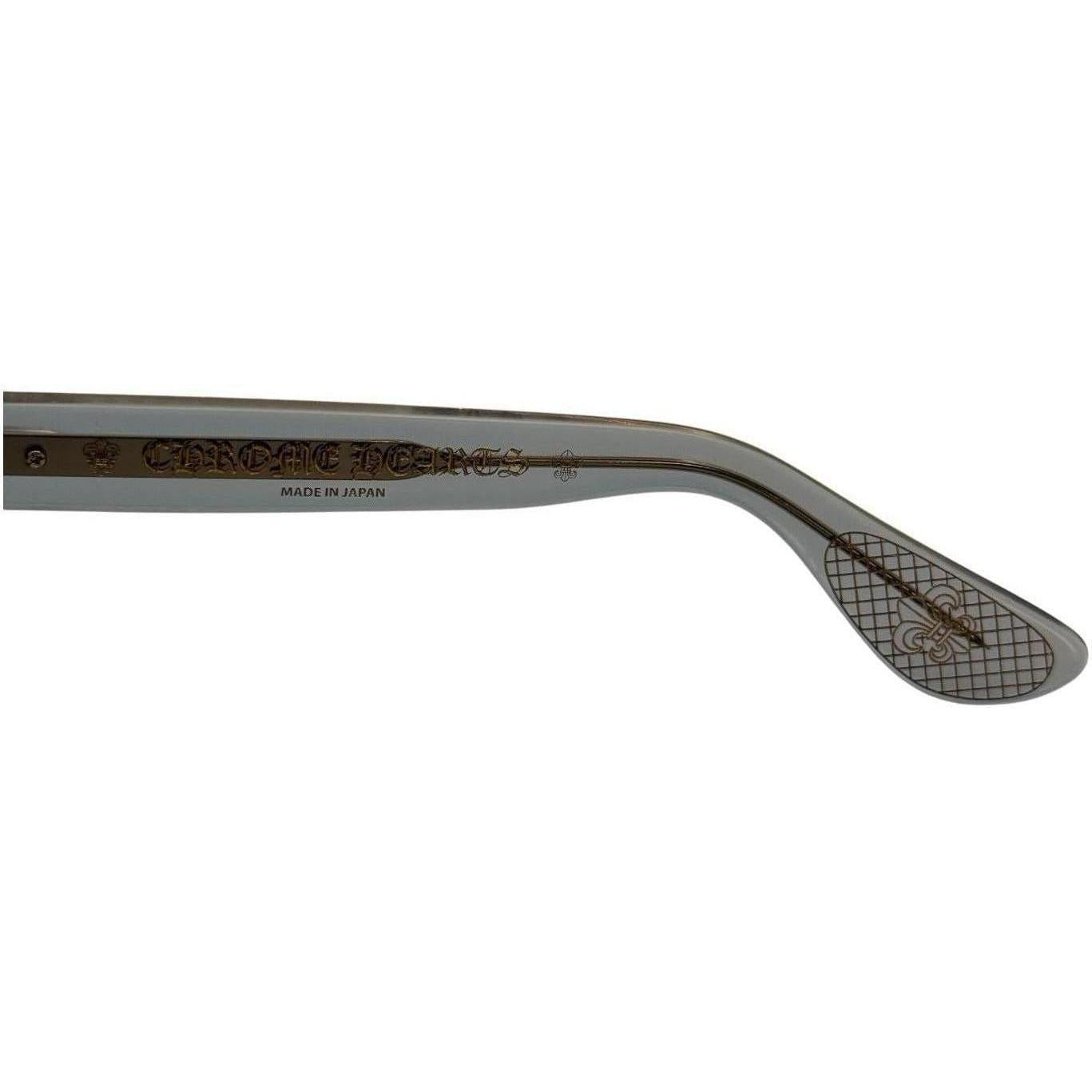 Chrome Hearts Cuntvoluted 18K Gold Plated Graphite Translucent Sunglasses