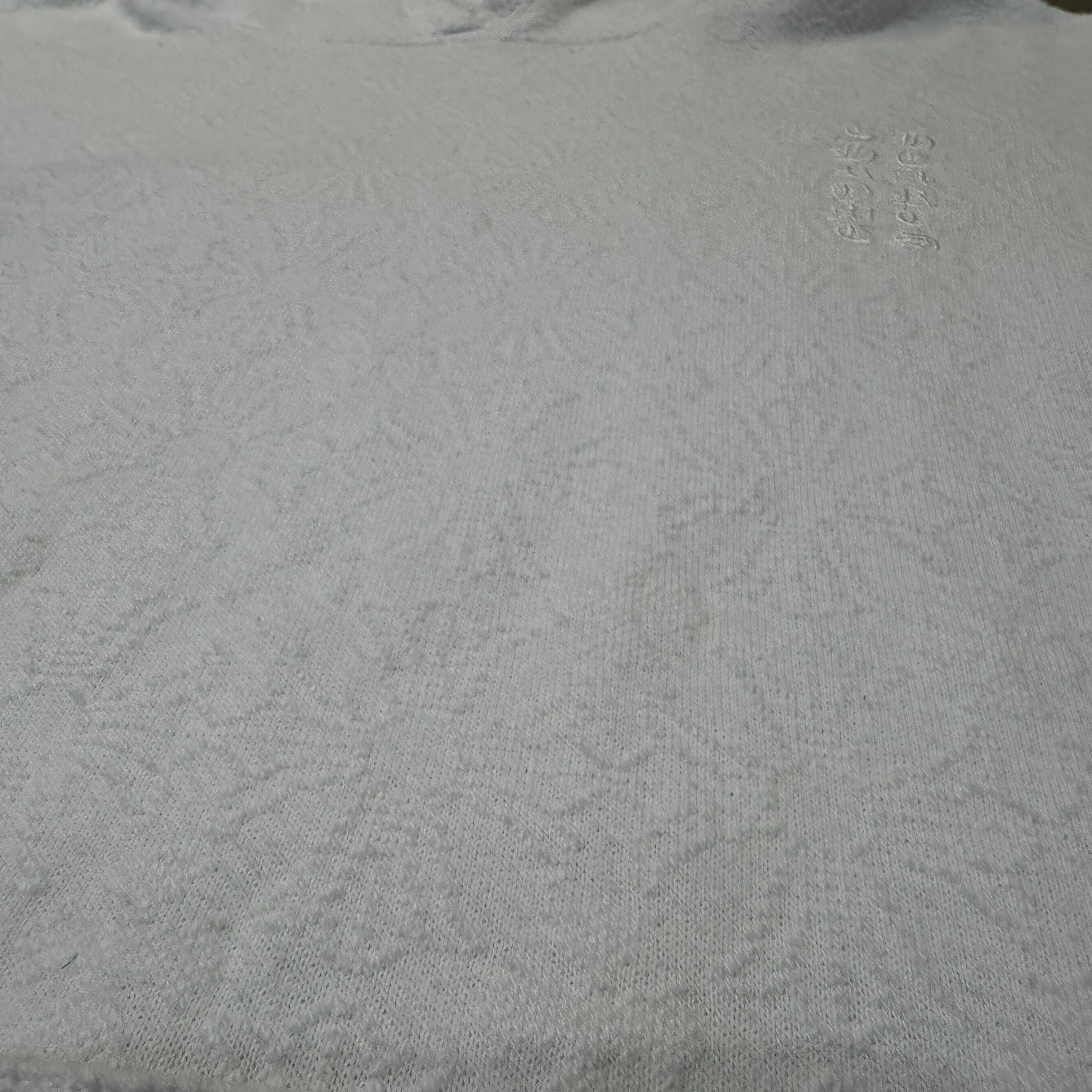 Chrome Hearts Embossed Monogram Towel Hoodie White - Like New