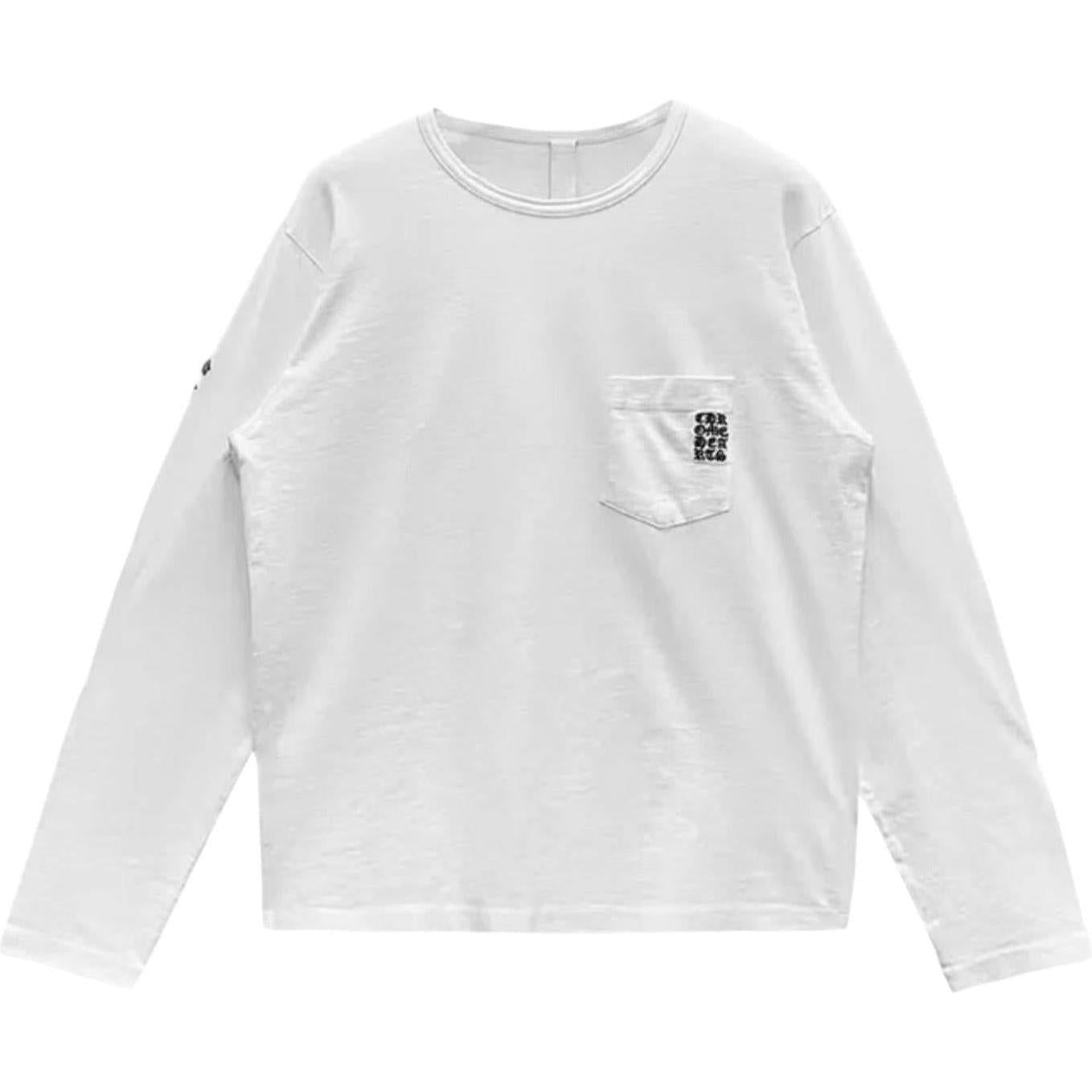 Chrome Hearts Embroidered Eye Chart Longsleeve T-Shirt White