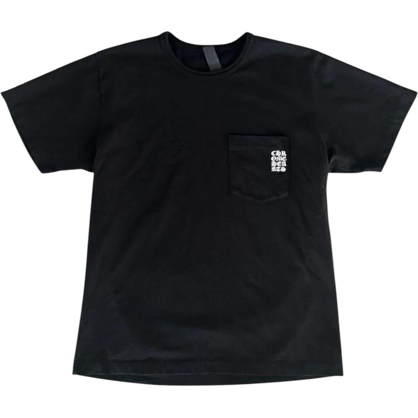 Chrome Hearts Embroidered Eyechart Logo T-Shirt Black