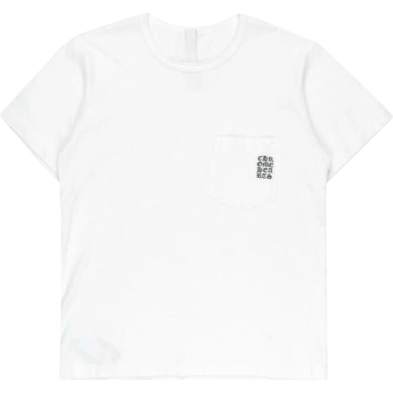 Chrome Hearts Embroidered Eyechart Logo T-Shirt White