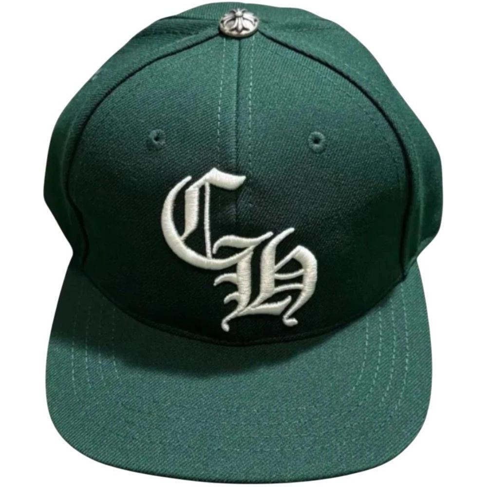 Chrome Hearts Essentials LA Exclusive Baseball Wool Cap Forest Green