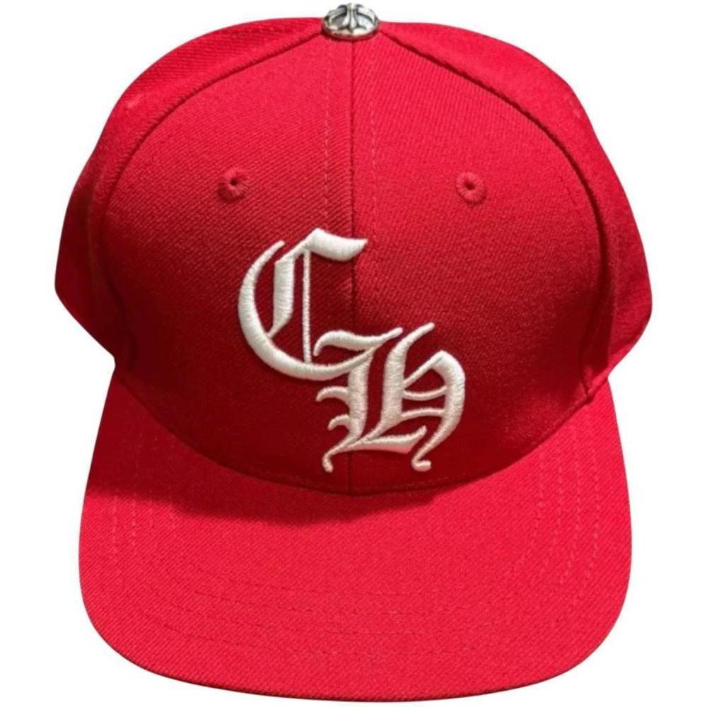 Chrome Hearts Essentials LA Exclusive Baseball Wool Hat Red