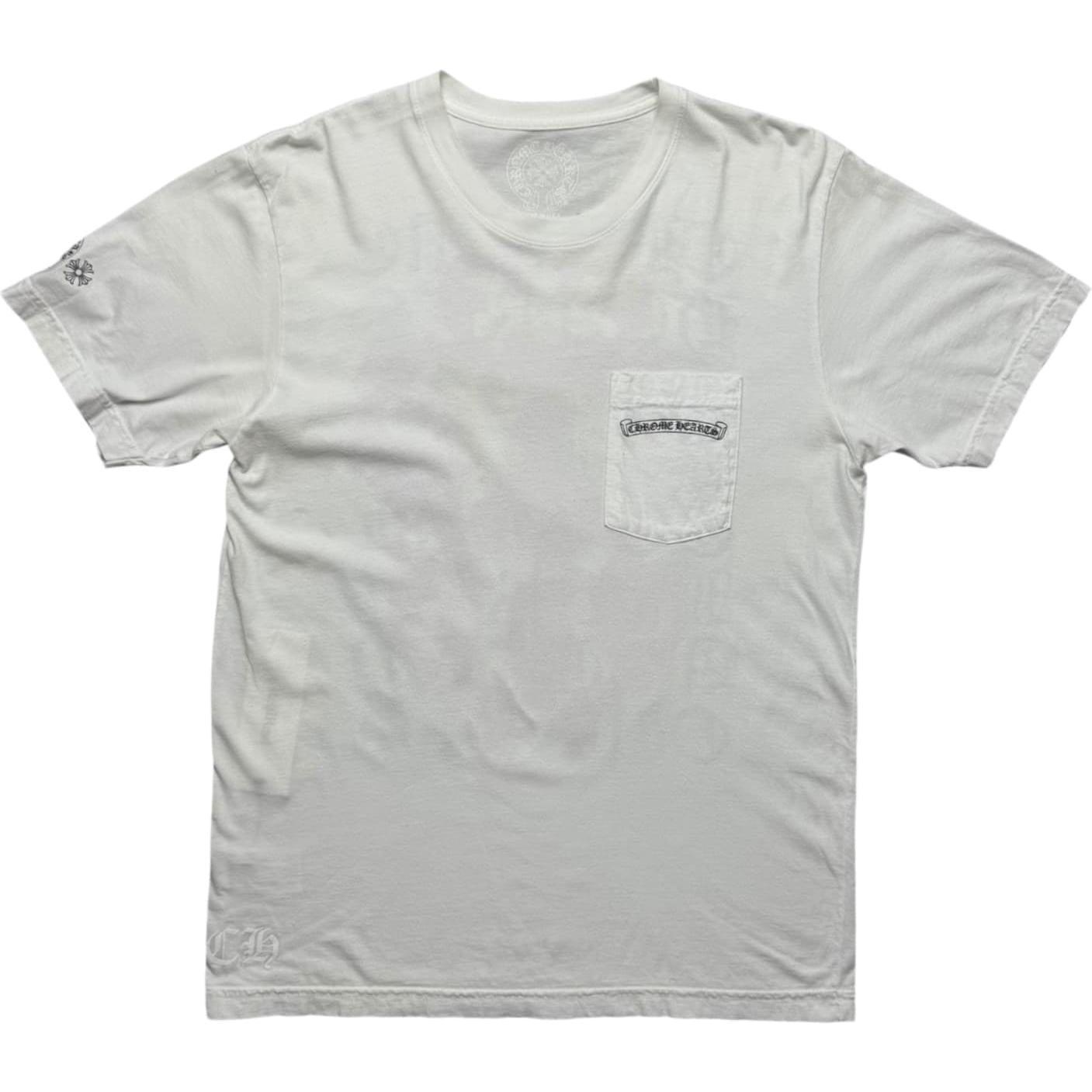 Chrome Hearts Eye Chart Dagger T-shirt White