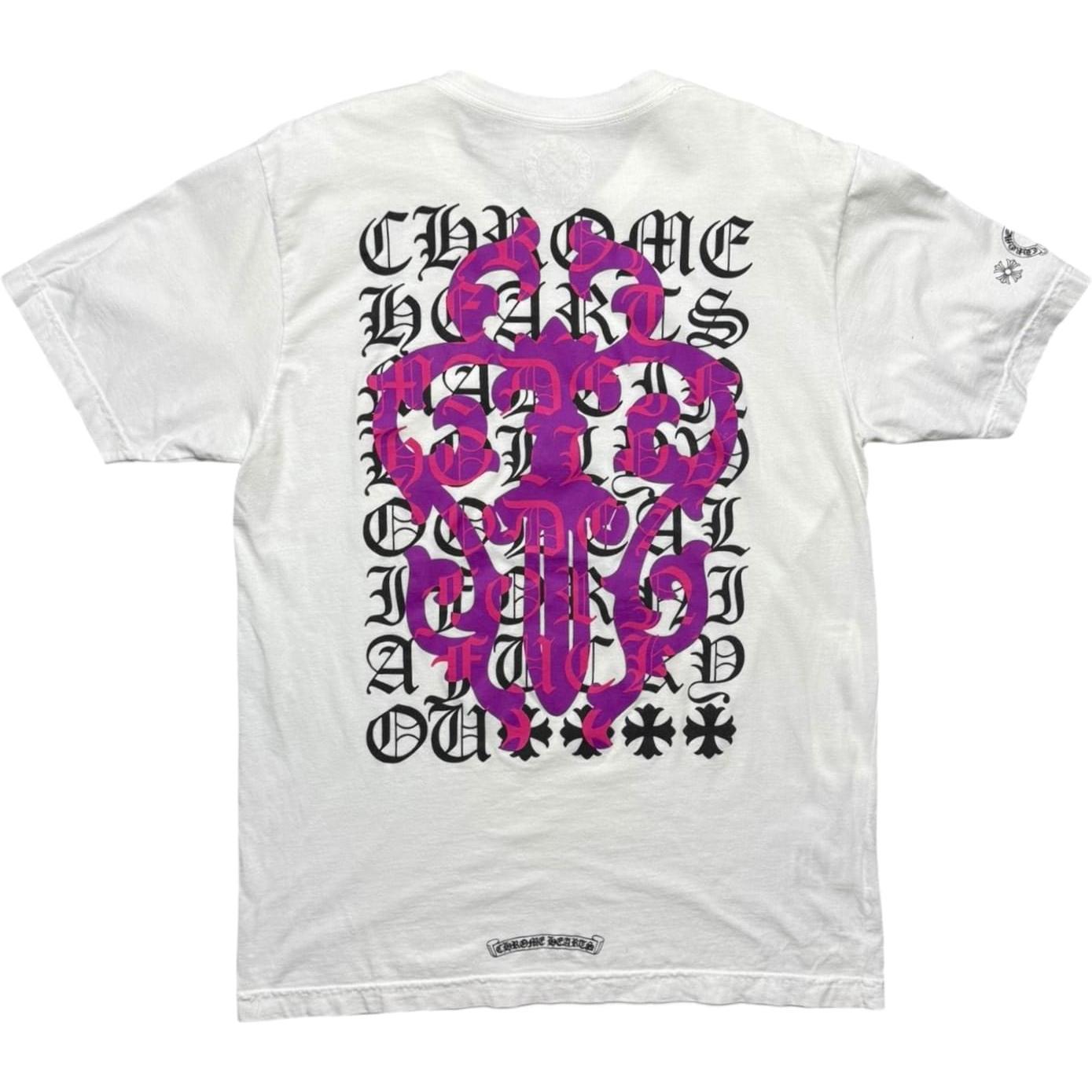 Chrome Hearts Eye Chart Dagger T-shirt White