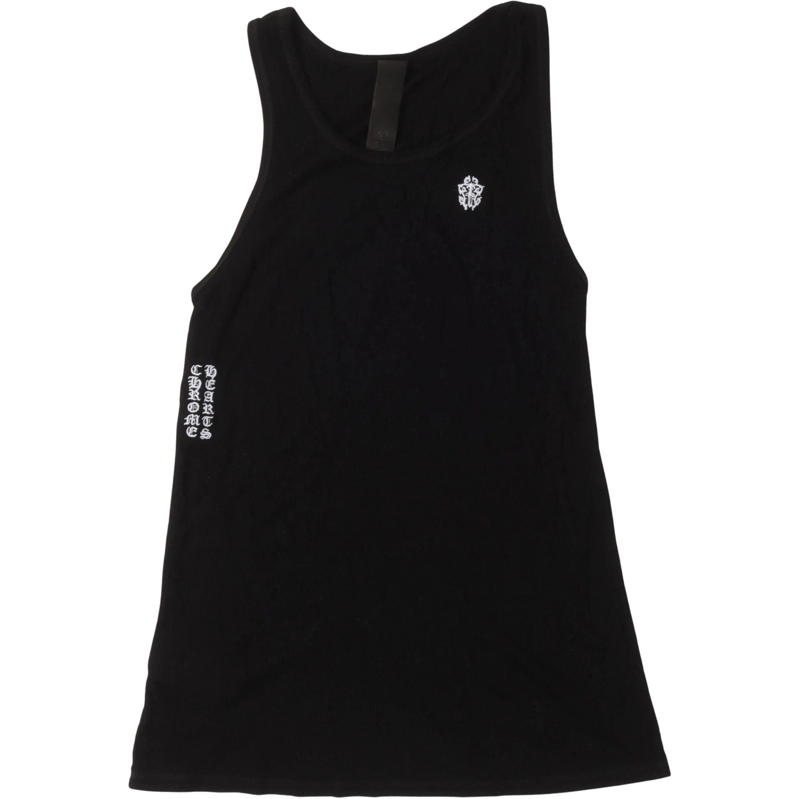 Chrome Hearts Eyechart & Dagger Logo Women's Tank Top Black