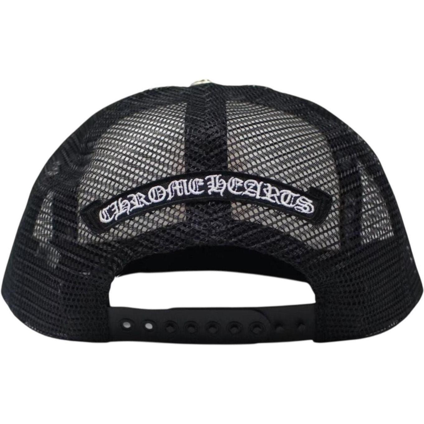 Chrome Hearts Eyechart Trucker Hat Black/White/Red