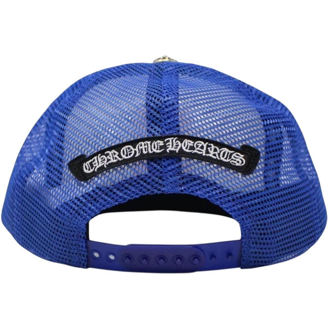 Chrome Hearts Eyechart Trucker Hat Blue/White/Red
