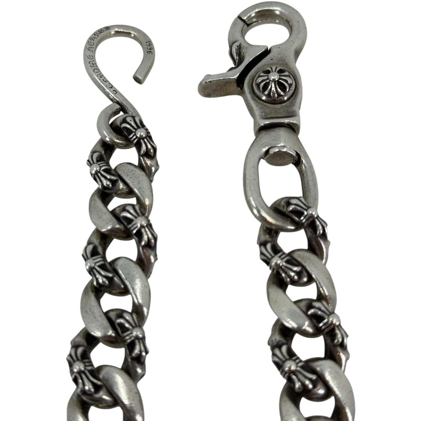 Chrome Hearts Fancy Link Silver Wallet Chain Silver 14.5 Inches