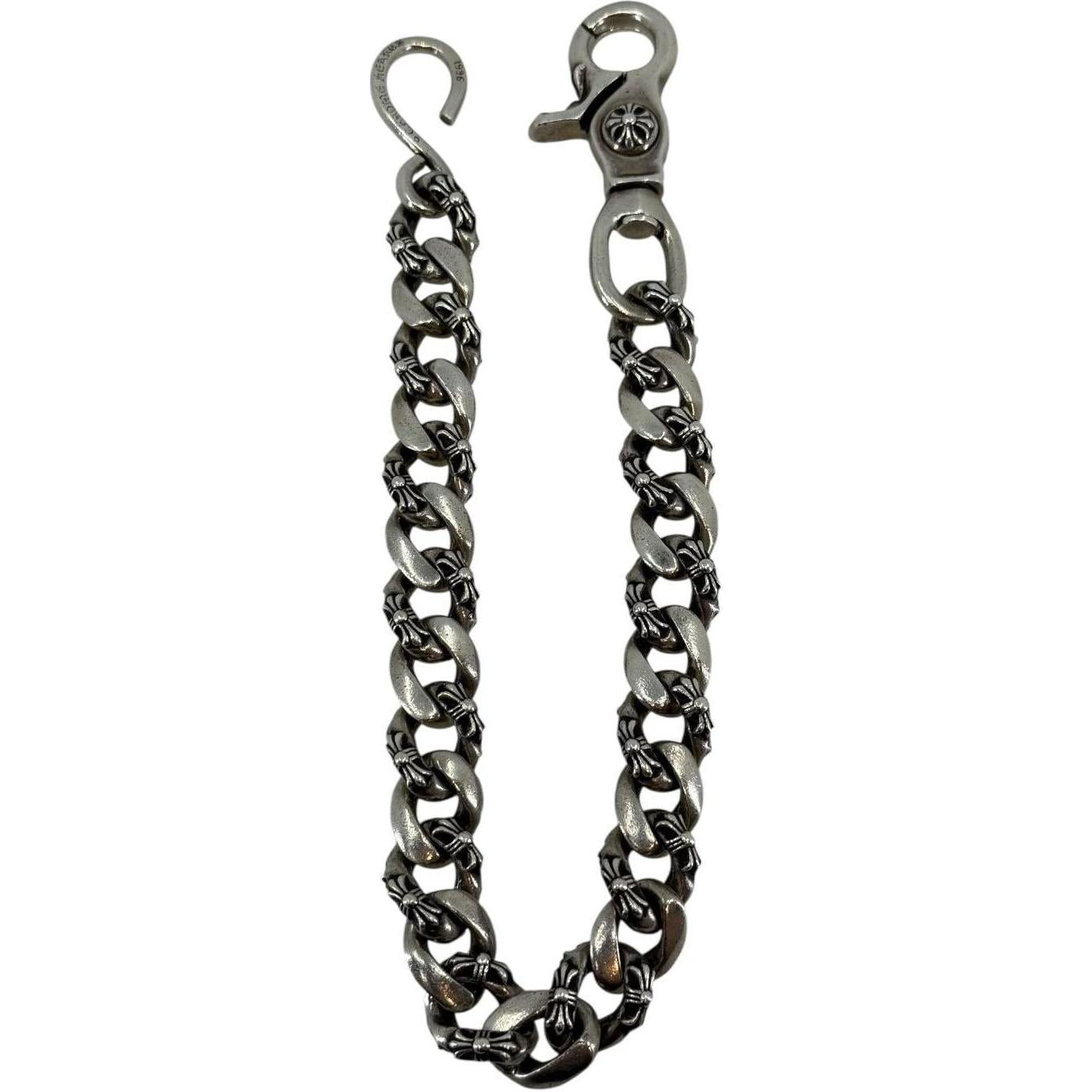 Chrome Hearts Fancy Link Silver Wallet Chain Silver 14.5 Inches