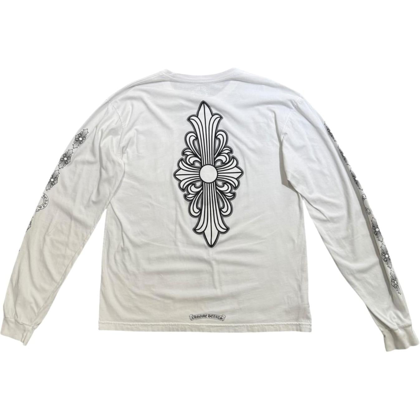 Chrome Hearts Floral Cross L/S T-shirt White