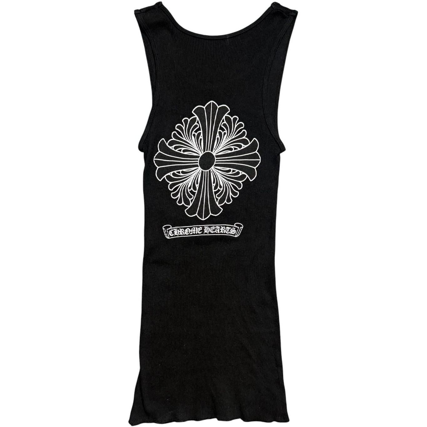 Chrome Hearts Floral Cross Tanktop Black - Like New