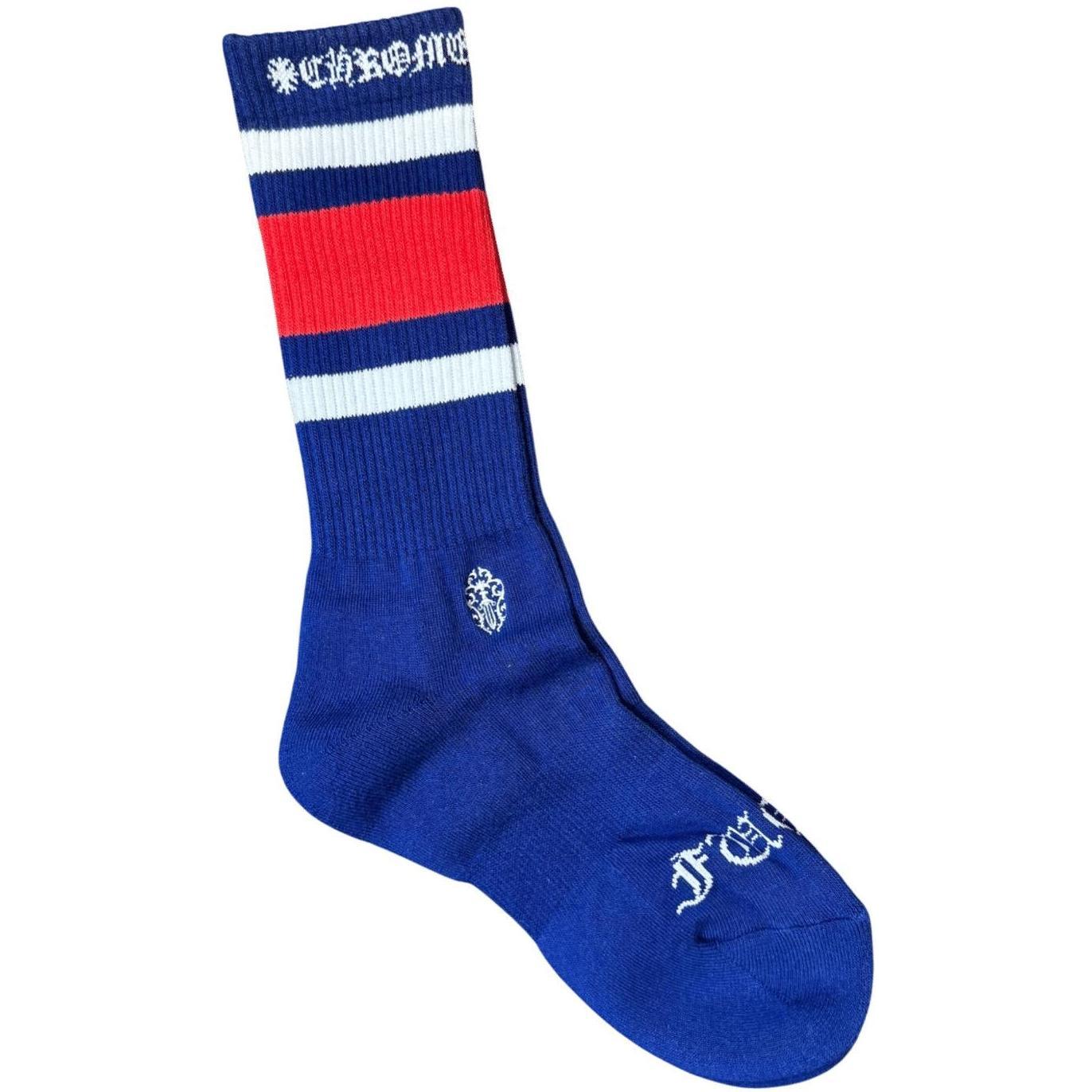 Chrome Hearts Fuck U Sport Sock Blue/Red