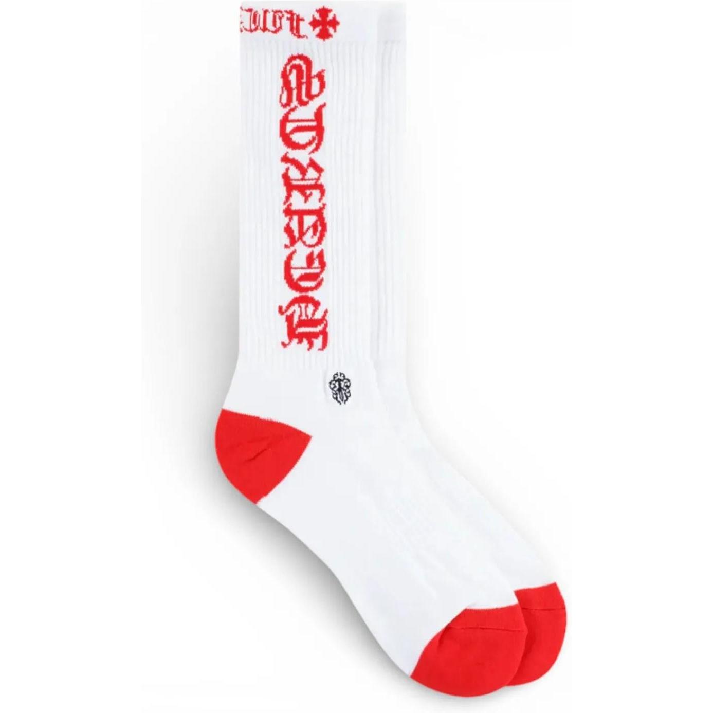 Chrome Hearts Fuck You Sock White/Red