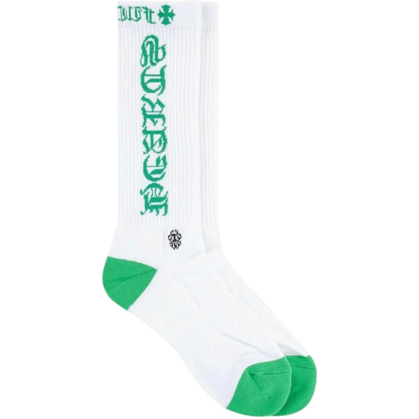 Chrome Hearts Fuck You Socks White/Green