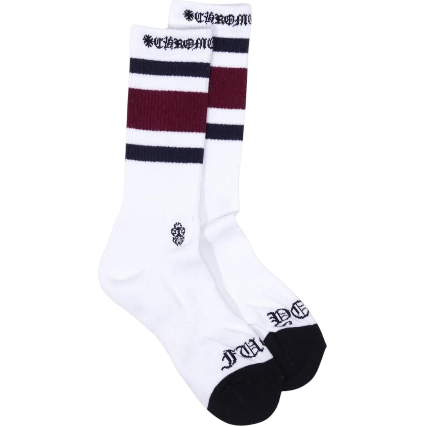 Chrome Hearts Fuck You Sport Socks Burgundy/Navy