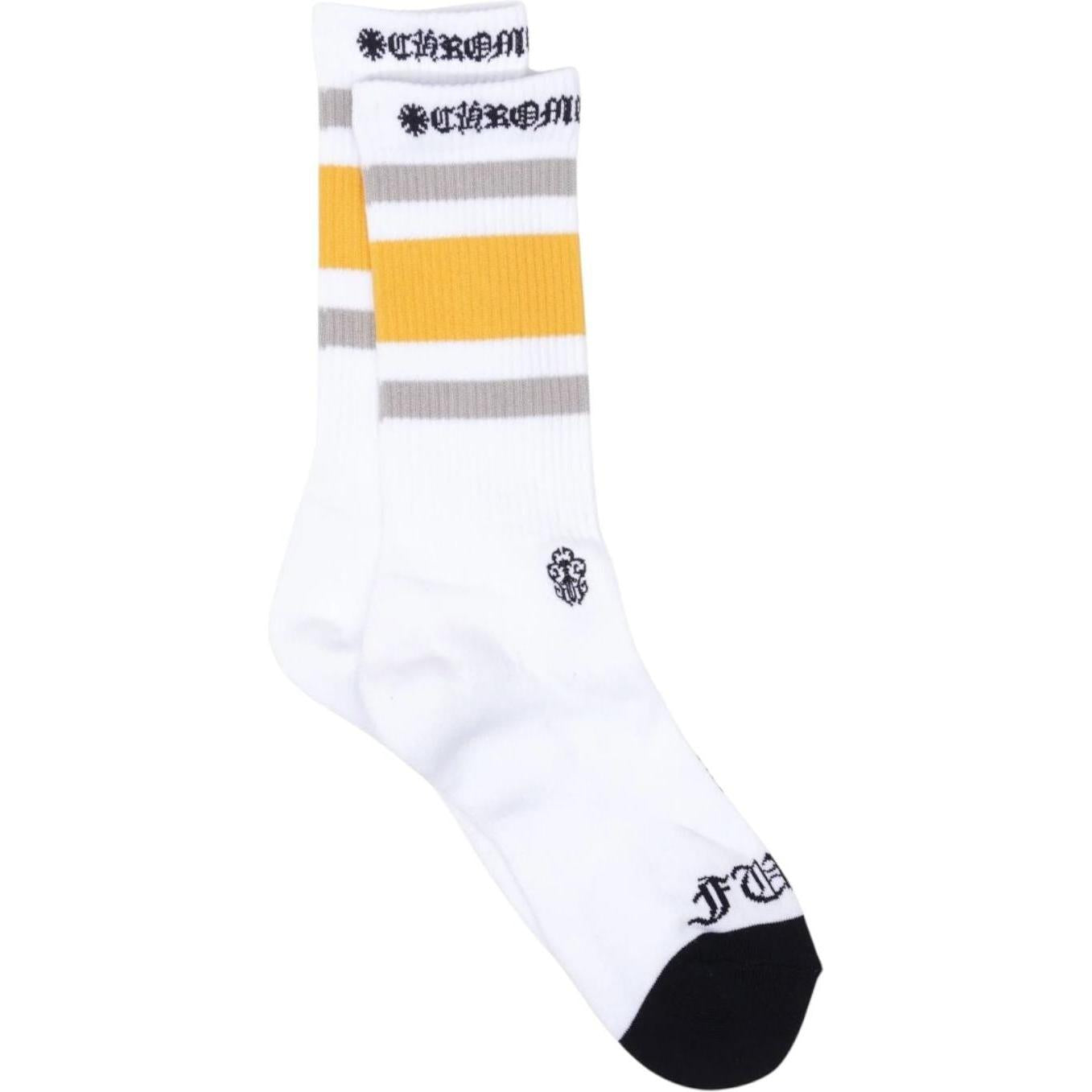 Chrome Hearts Fuck You Sport Socks Yellow/Grey