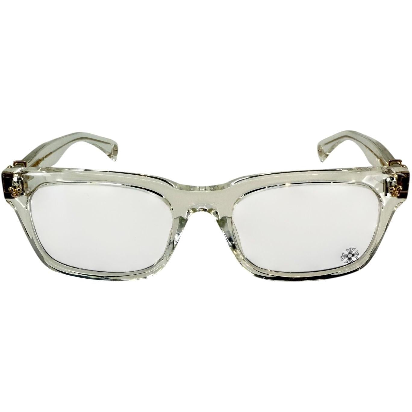 Chrome Hearts Gittin Any? Crystal/18k Gold Plated Glasses