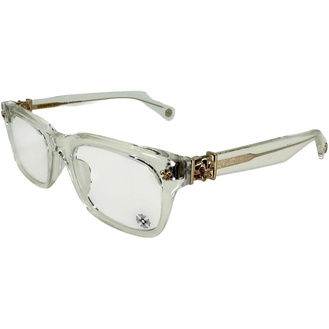 Chrome Hearts Gittin Any? Crystal/18k Gold Plated Glasses