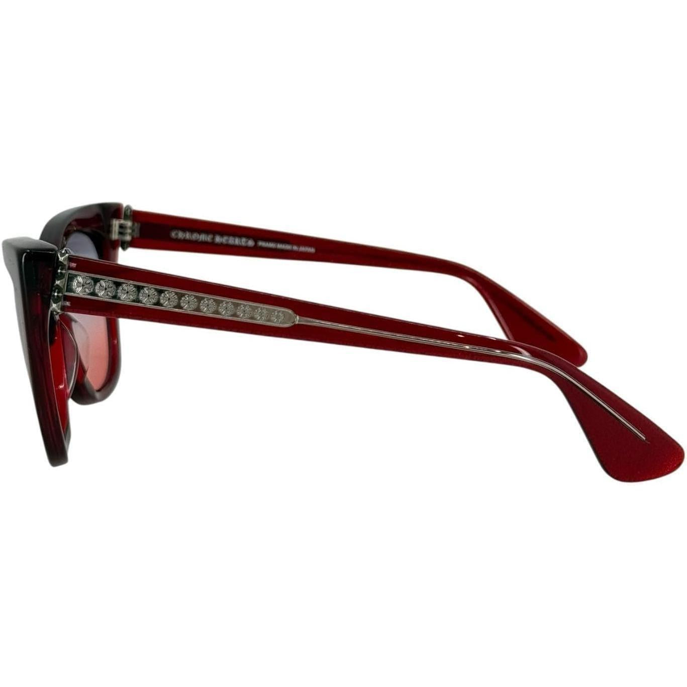 Chrome Hearts Glitter Goo II Sunglasses Red