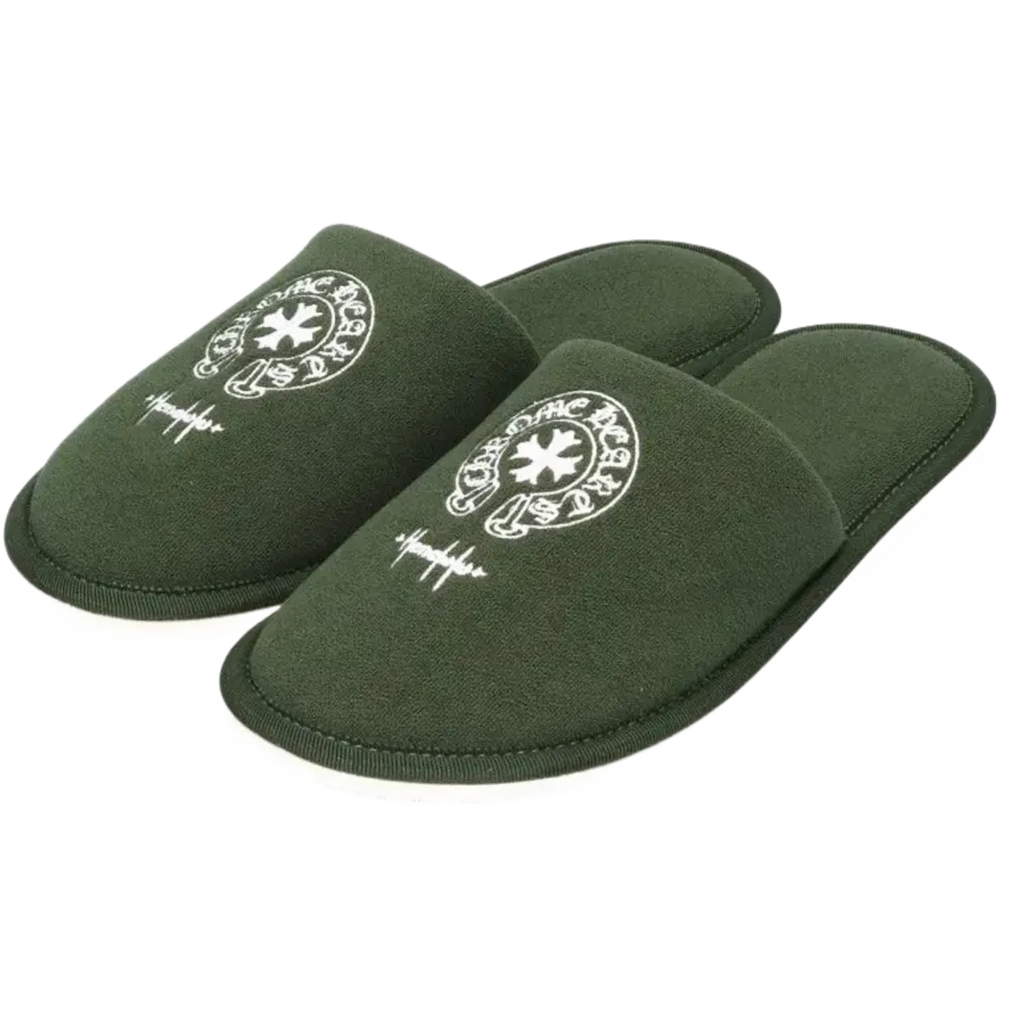 Chrome Hearts Honolulu Exclusive Hotel Slippers Green