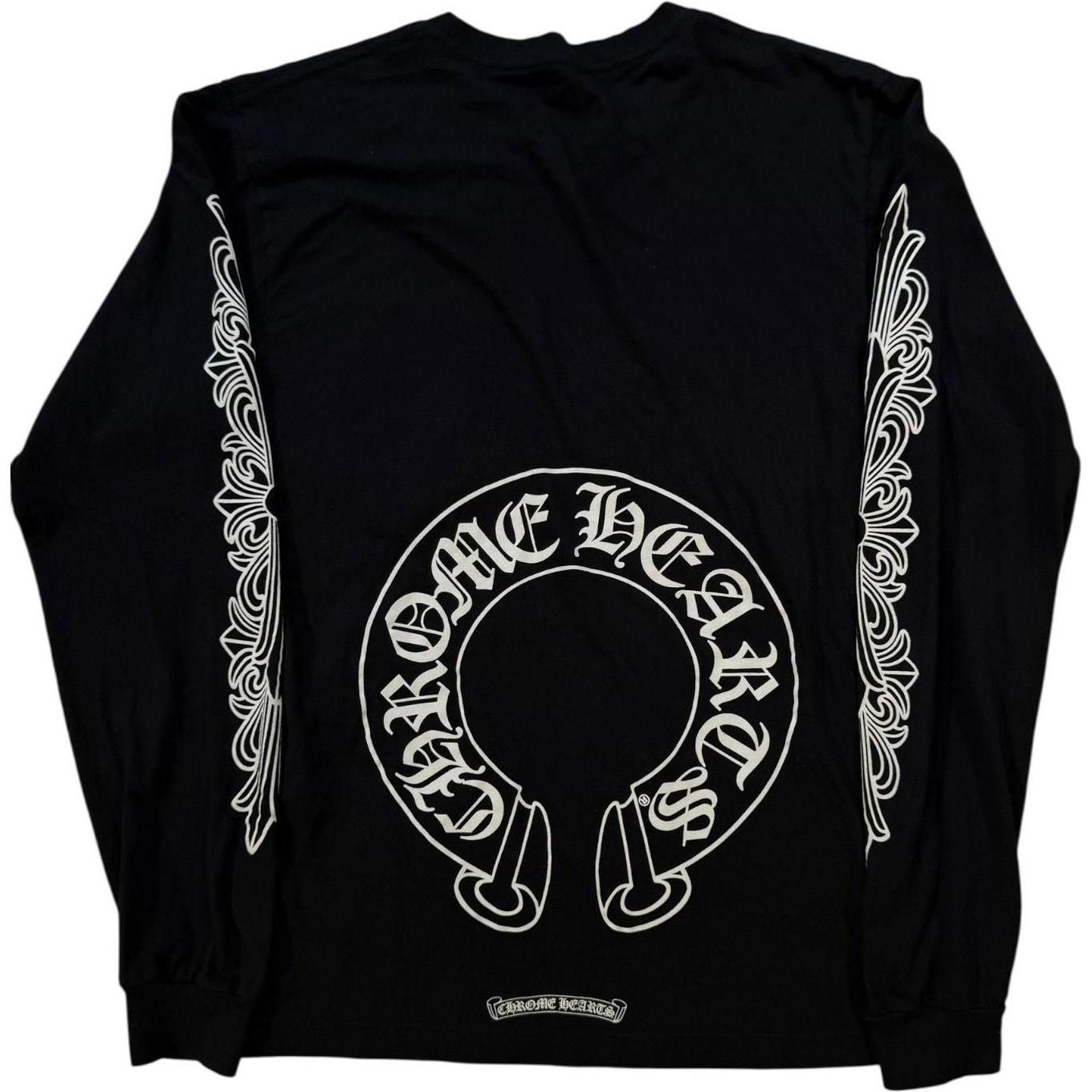 Chrome Hearts Horse Shoe L/S T-shirt Black - Like New