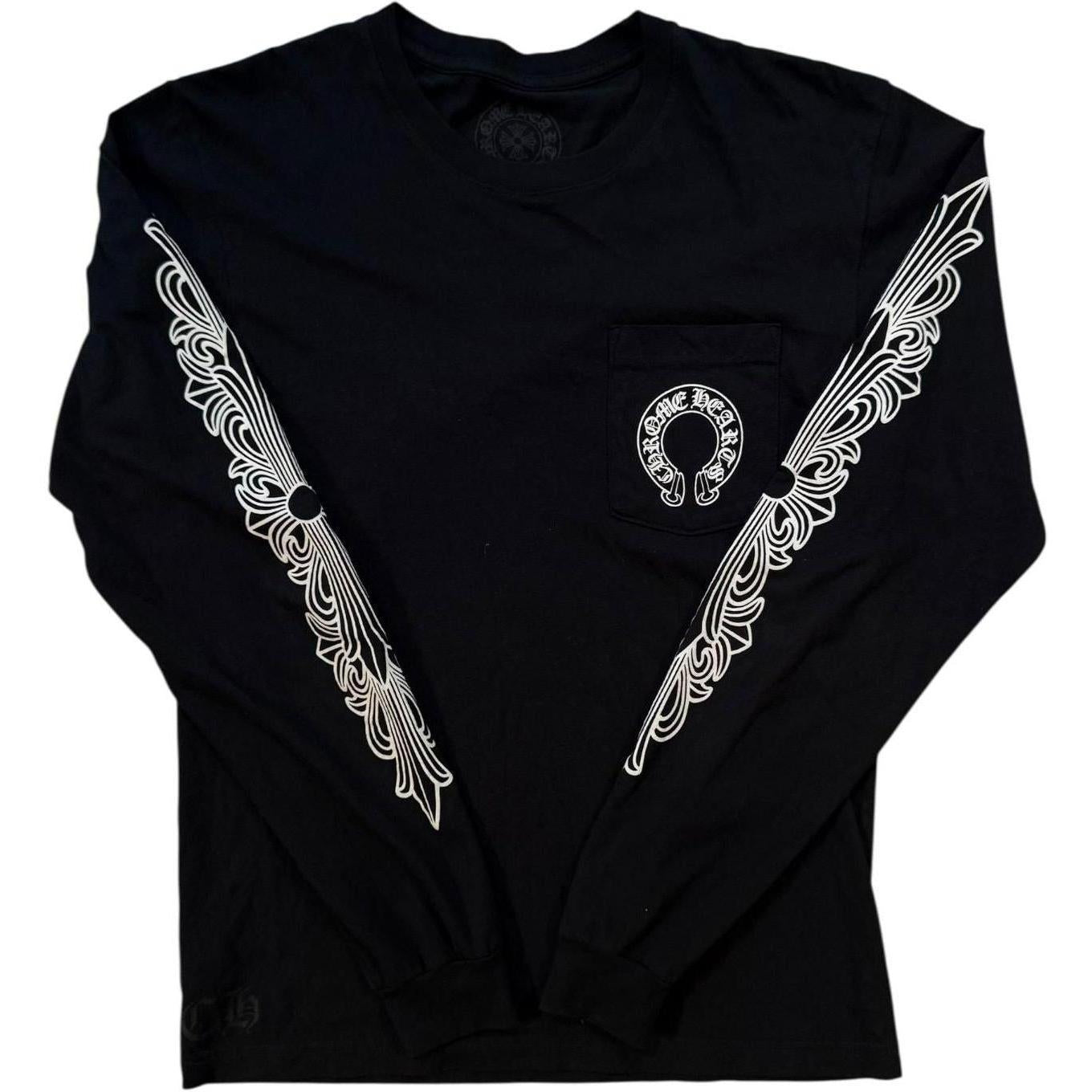 Chrome Hearts Horse Shoe L/S T-shirt Black - Like New
