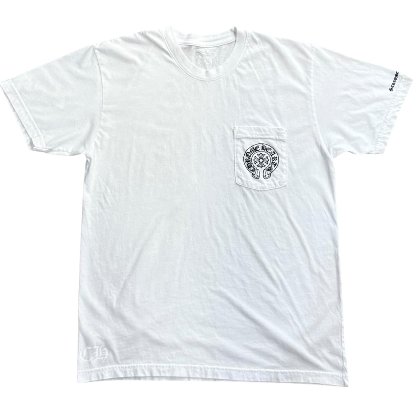 Chrome Hearts Horse Shoe Logo Pocket T-Shirt White